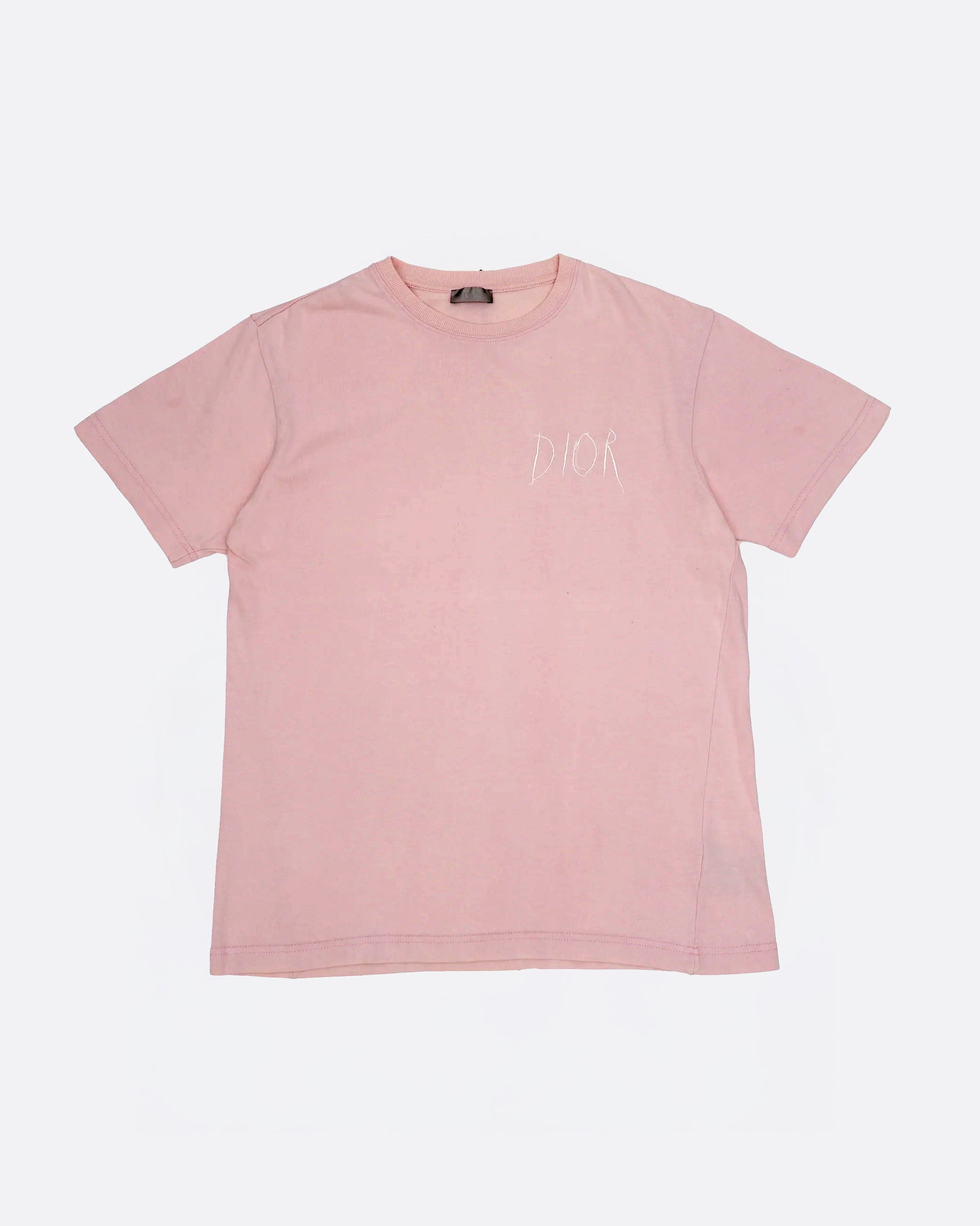 Christian Dior ピンク ロゴ Tシャツ 半袖 CHRISTIAN DIOR T-SHIRT PINK - SIZE S - IDWX