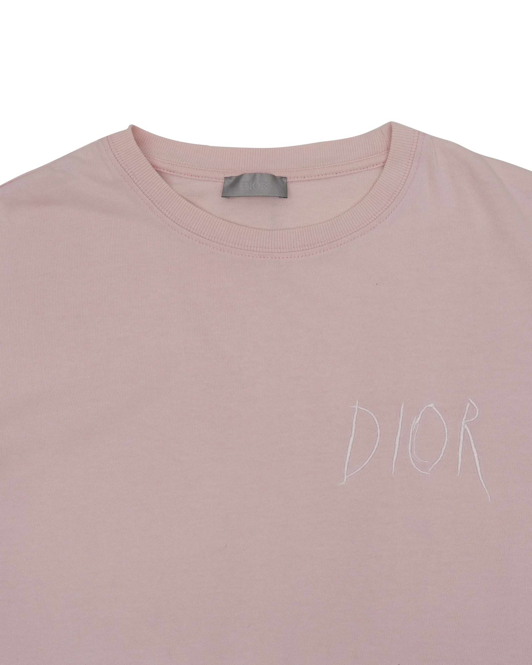 Dior Icons T-Shirt, Regular Fit Pink Sea Island Cotton