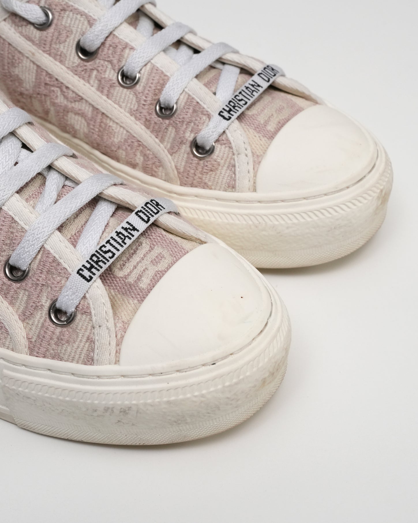 CHRISTIAN DIOR WALK'N'DIOR SNEAKERS PINK X WHITE SIZE 36.5