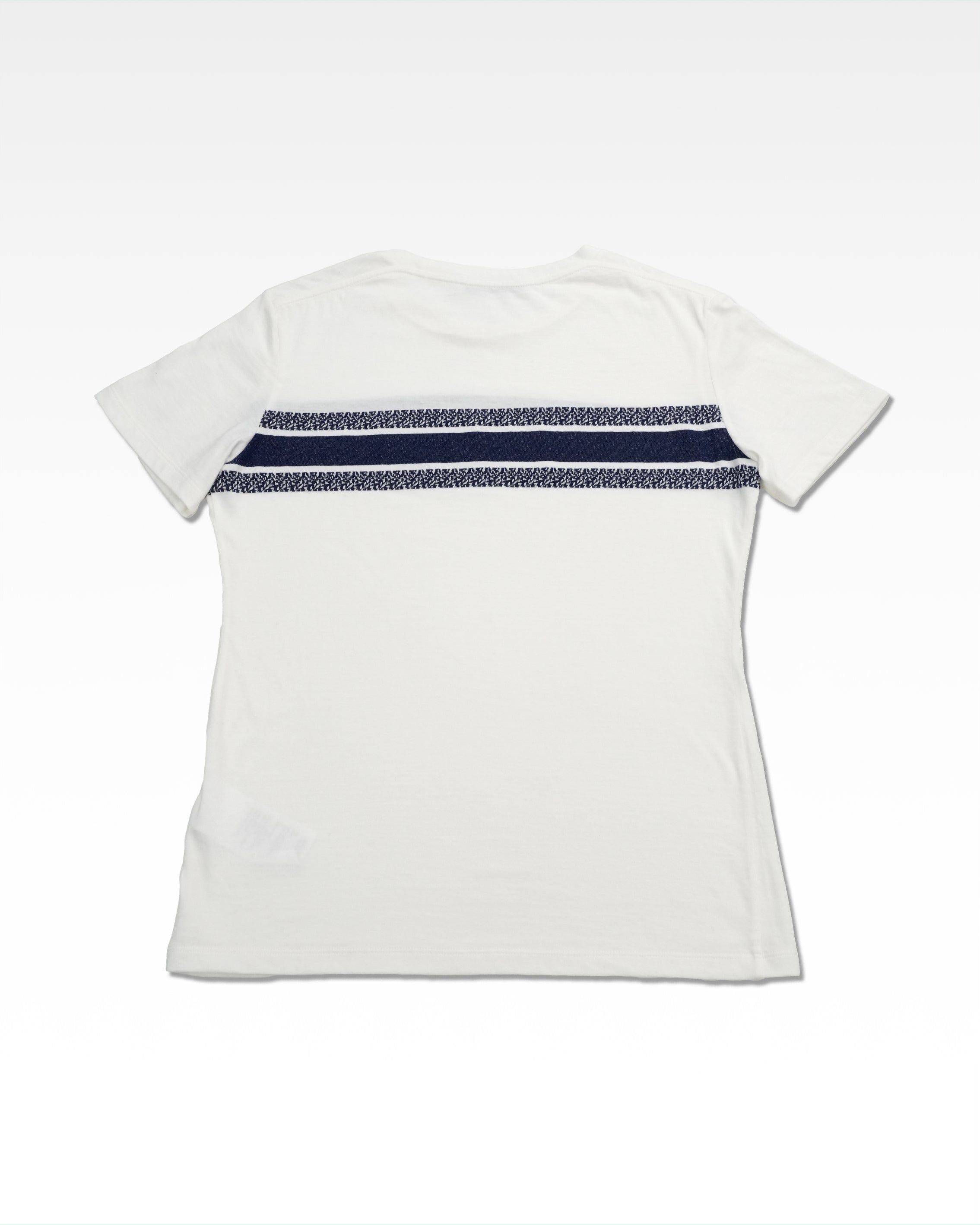 COTTON T-SHIRT S BLUE X WHITE