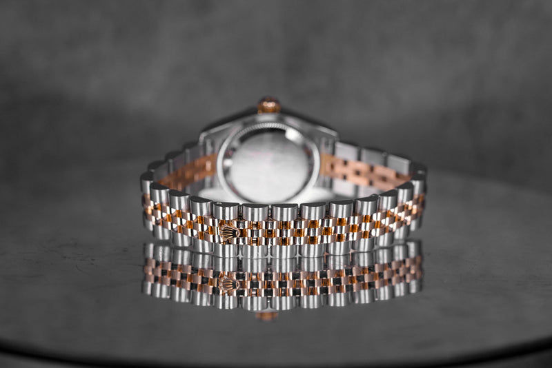 DATEJUST 26MM TWOTONE ROSEGOLD PINK COMPUTERIZED DIAMOND DIAL (2008)