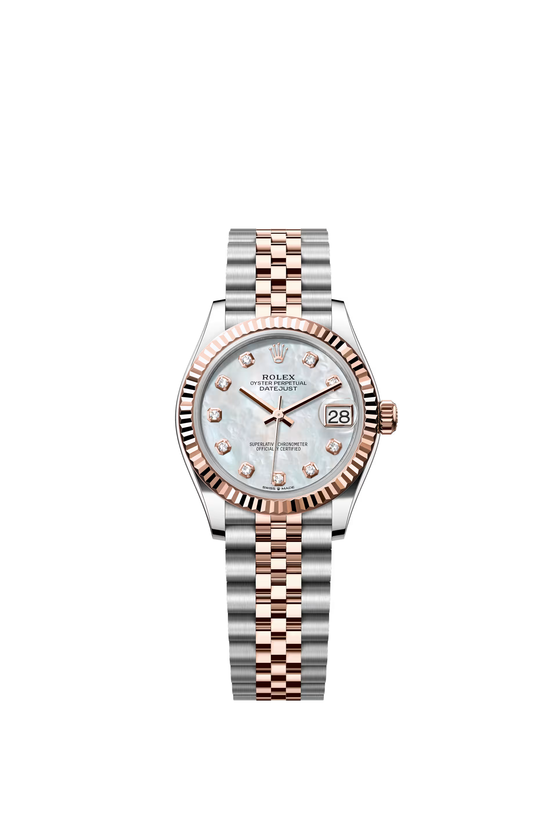 DATEJUST 31MM TWOTONE ROSEGOLD MOP DIAMOND DIAL (2026)