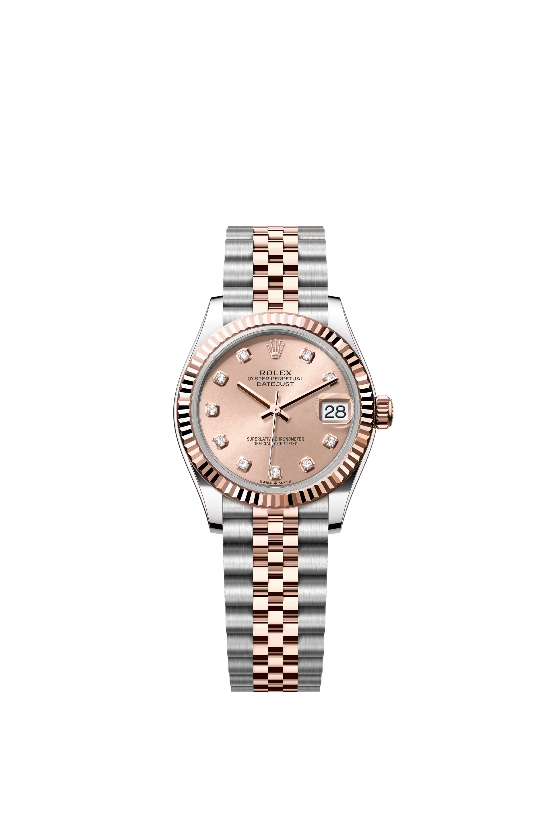 DATEJUST 31MM TWOTONE ROSEGOLD SALMON DIAMOND DIAL (2026)