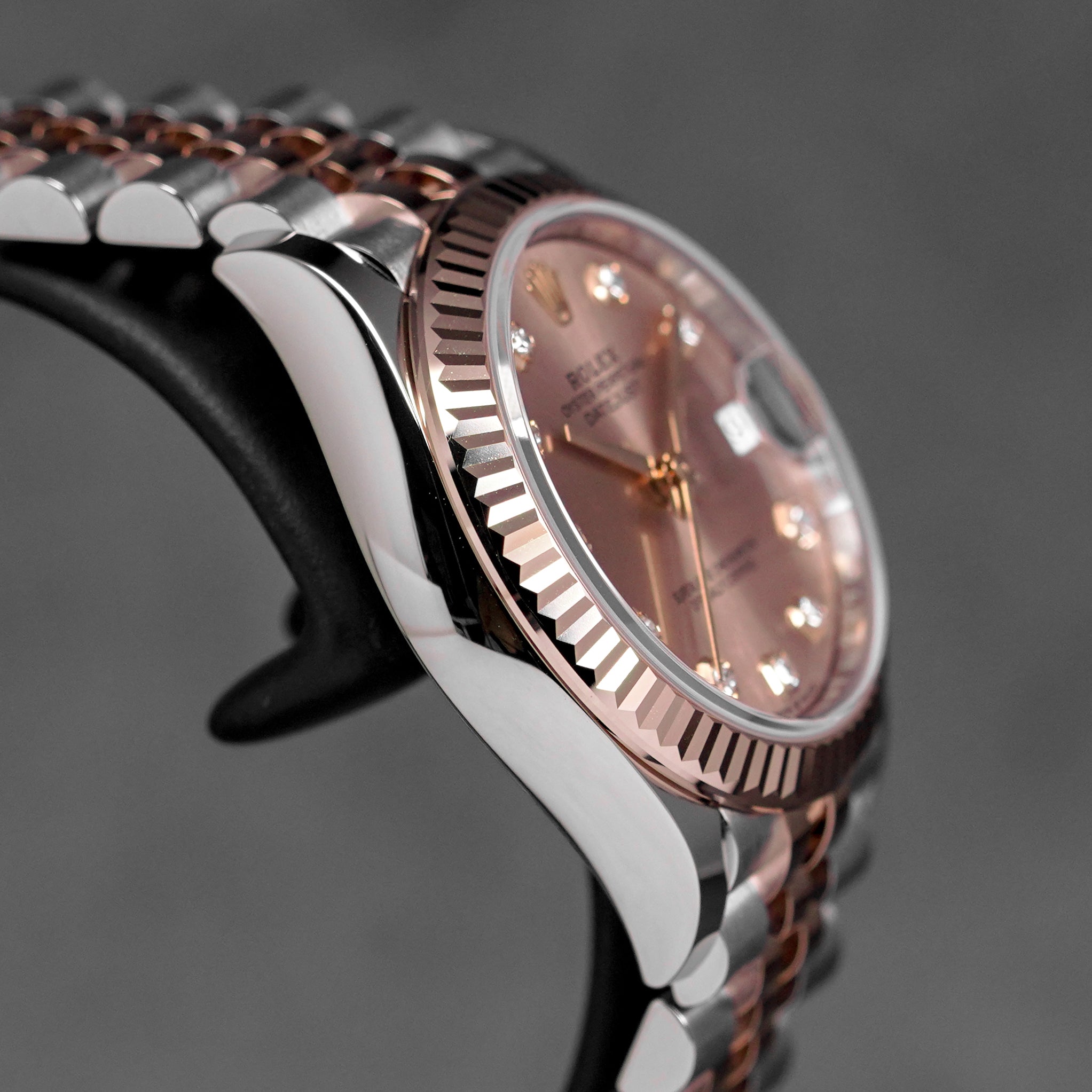 DATEJUST 31MM TWOTONE ROSEGOLD SALMON DIAMOND DIAL (2025)