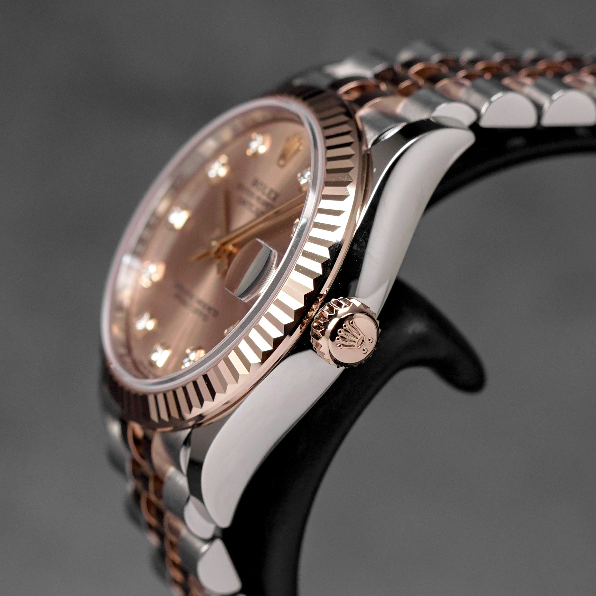 DATEJUST 31MM TWOTONE ROSEGOLD SALMON DIAMOND DIAL (2025)