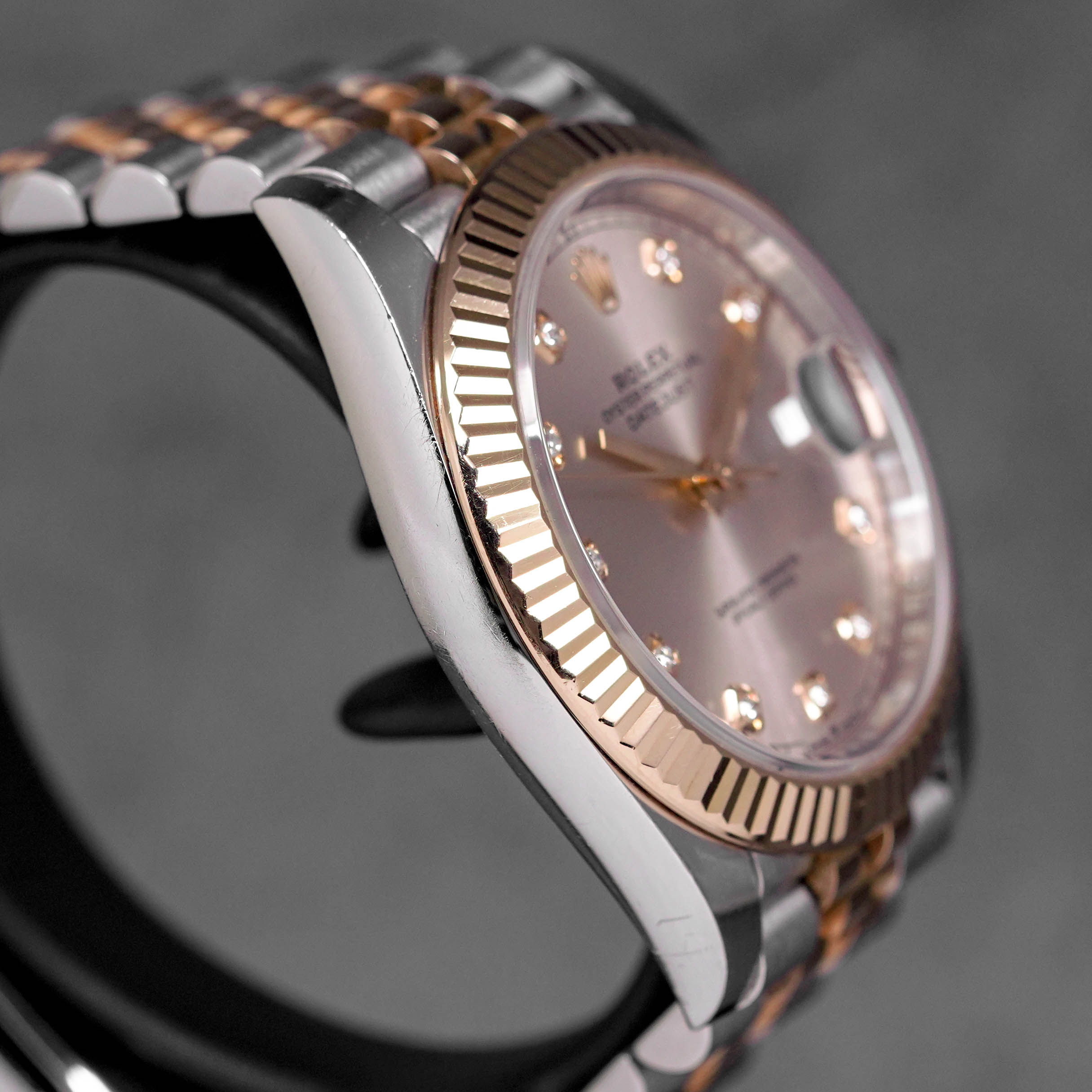 DATEJUST 41MM TWOTONE ROSEGOLD PINK SUNDUST DIAMOND DIAL (2020)