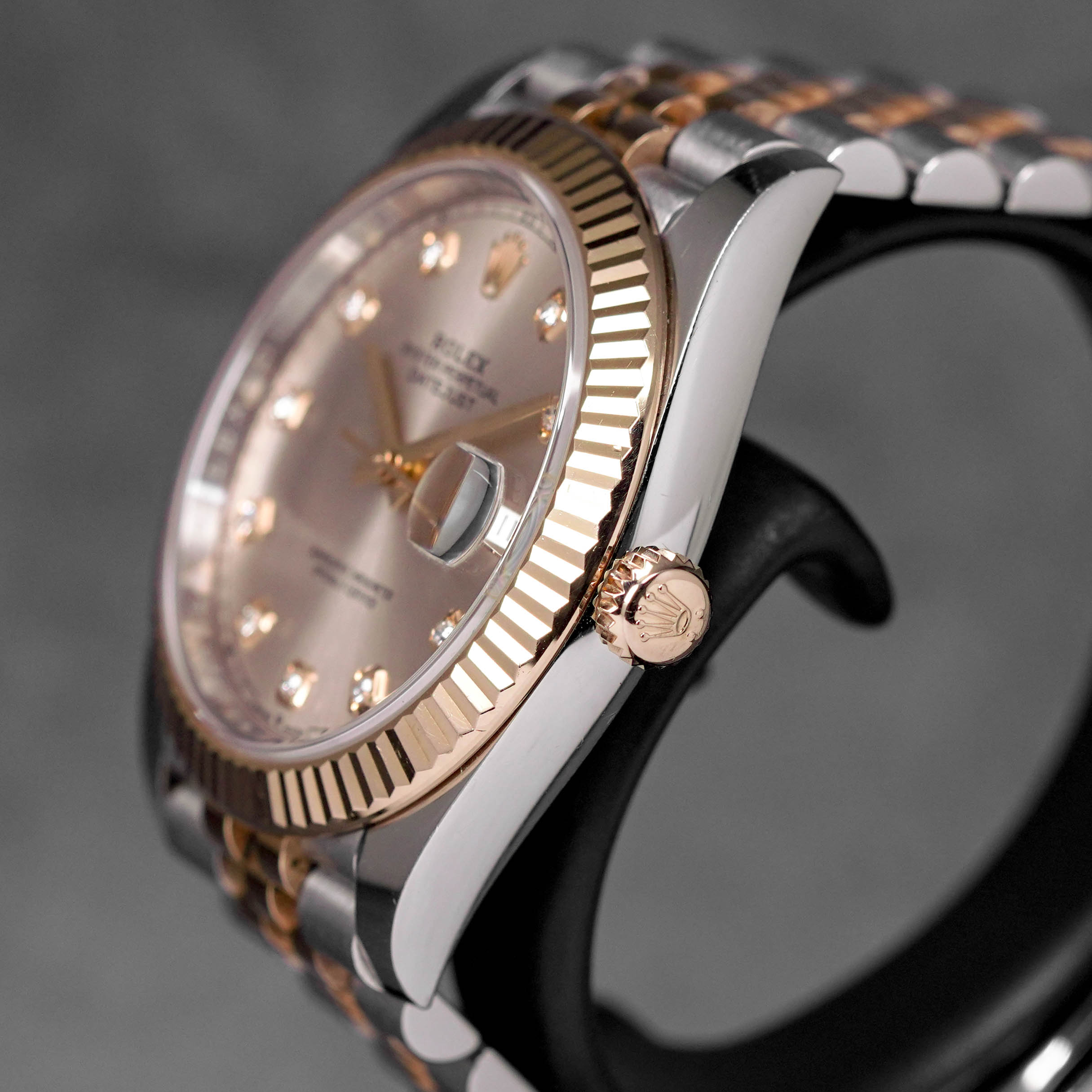 DATEJUST 41MM TWOTONE ROSEGOLD PINK SUNDUST DIAMOND DIAL (2020)