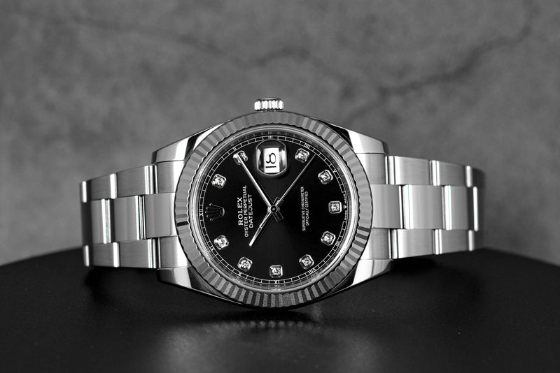 DATEJUST 41MM BLACK DIAMOND DIAL (WATCH ONLY)