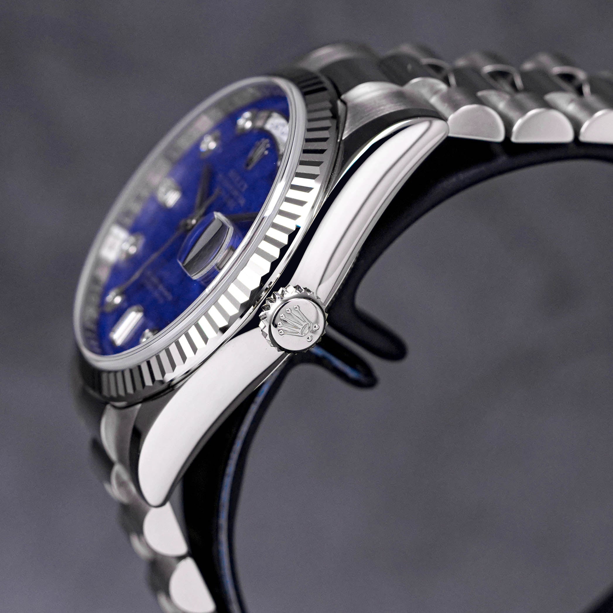 DAYDATE 36MM WHITEGOLD 'LAPIS LAZULI' DIAMOND BAGUETTE DIAL (2019)