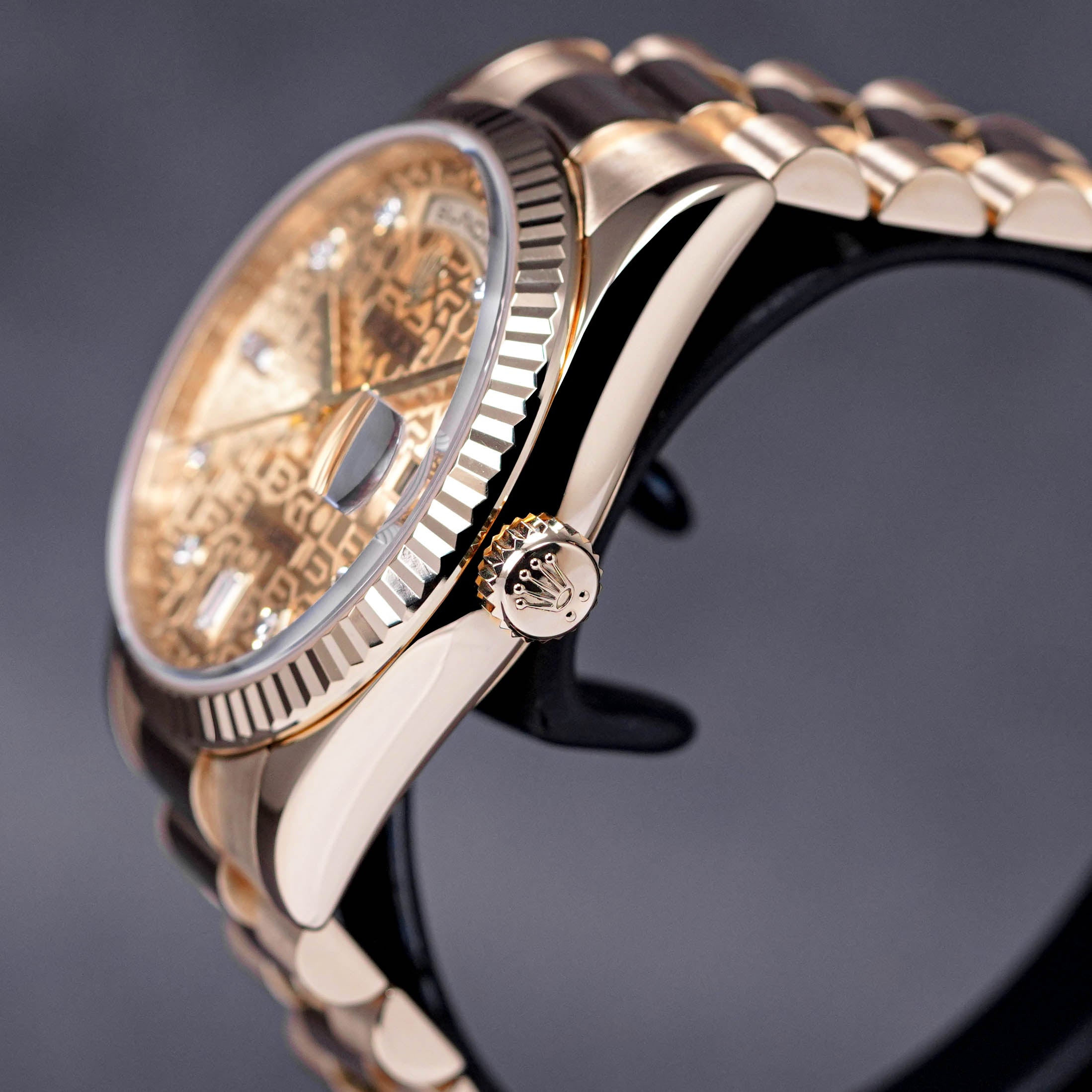DAYDATE 36MM YELLOWGOLD COMPUTERIZED DIAMOND DIAL (2008)