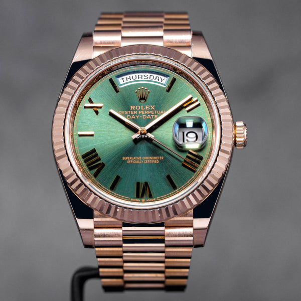 DAYDATE 40MM ROSEGOLD OLIVE GREEN DIAL (2021)