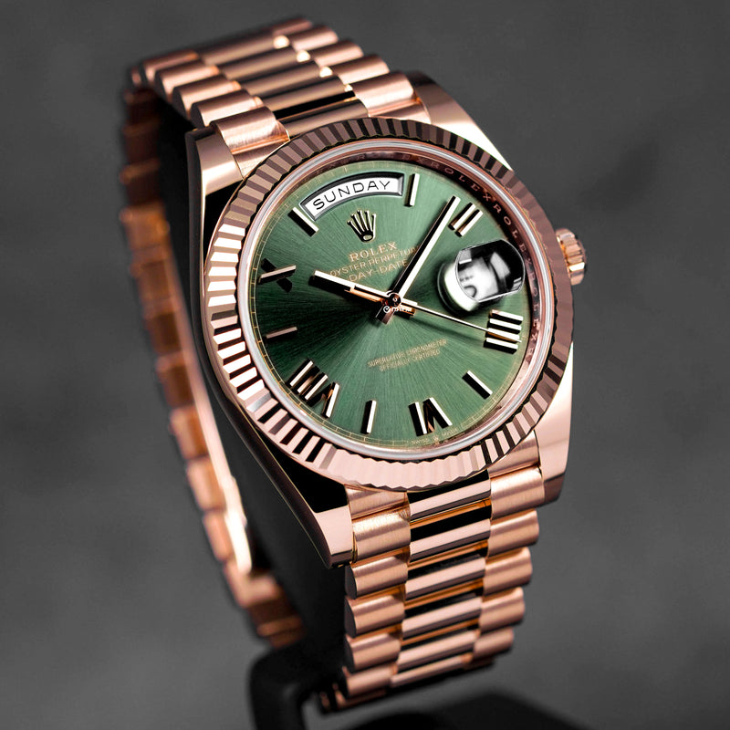 DAYDATE 40MM ROSEGOLD OLIVE GREEN DIAL (2023)