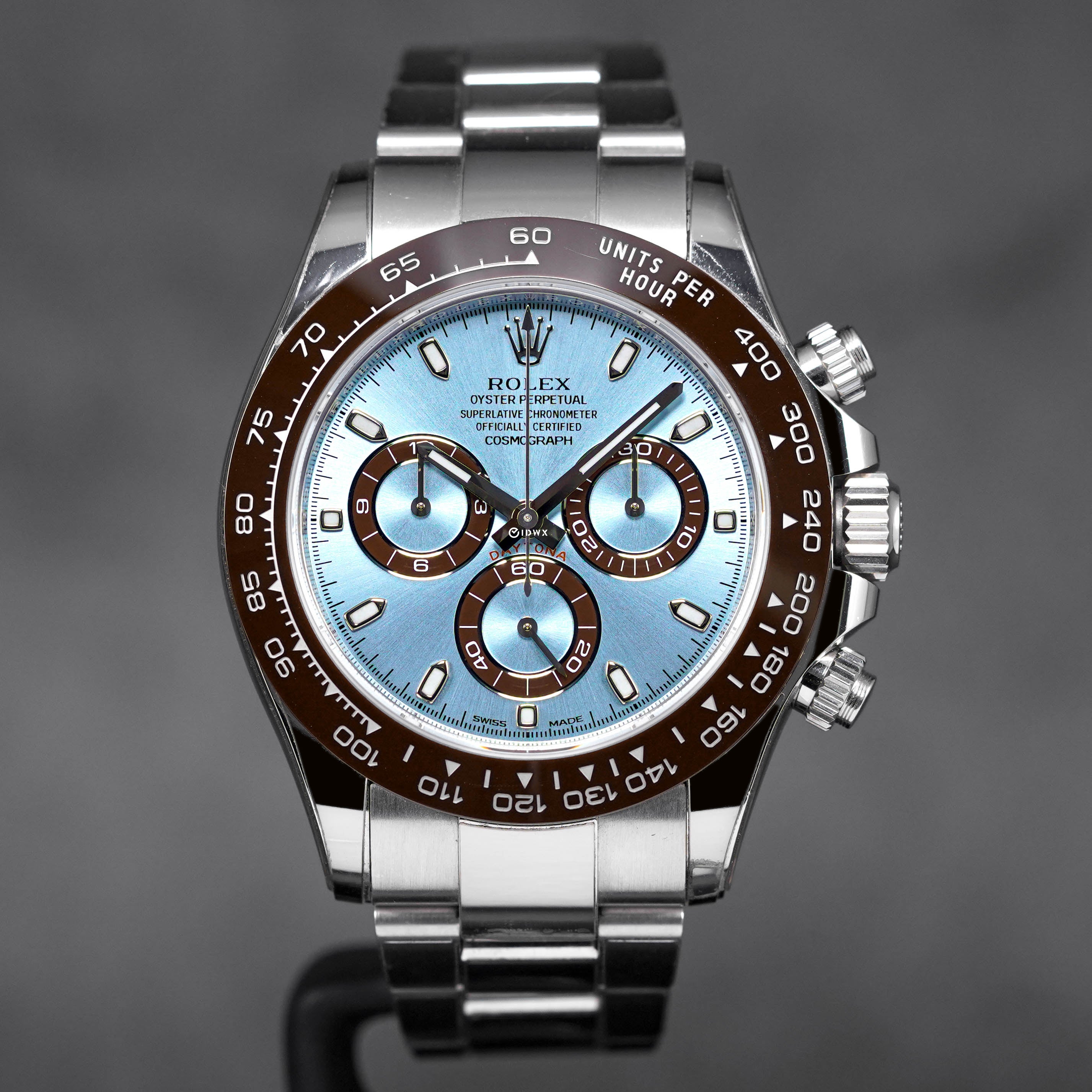 ROLEX DAYTONA PLATINUM ICE BLUE DIAL (2020) IDWX ROLEX DAYTONA PLATINUM ICE BLUE DIAL (2020) IDWX