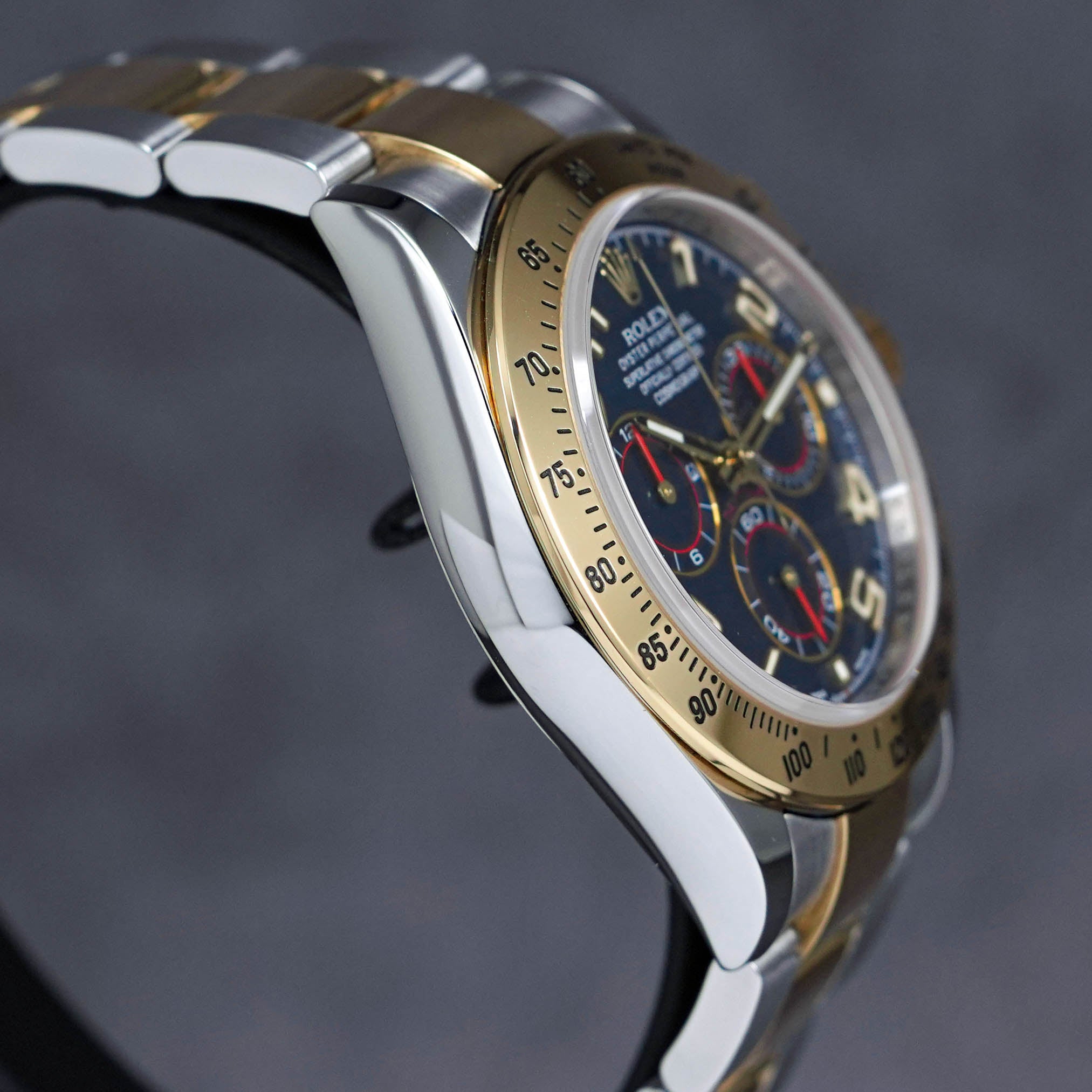 DAYTONA TWOTONE YELLOWGOLD RACING BLUE DIAL (2015)