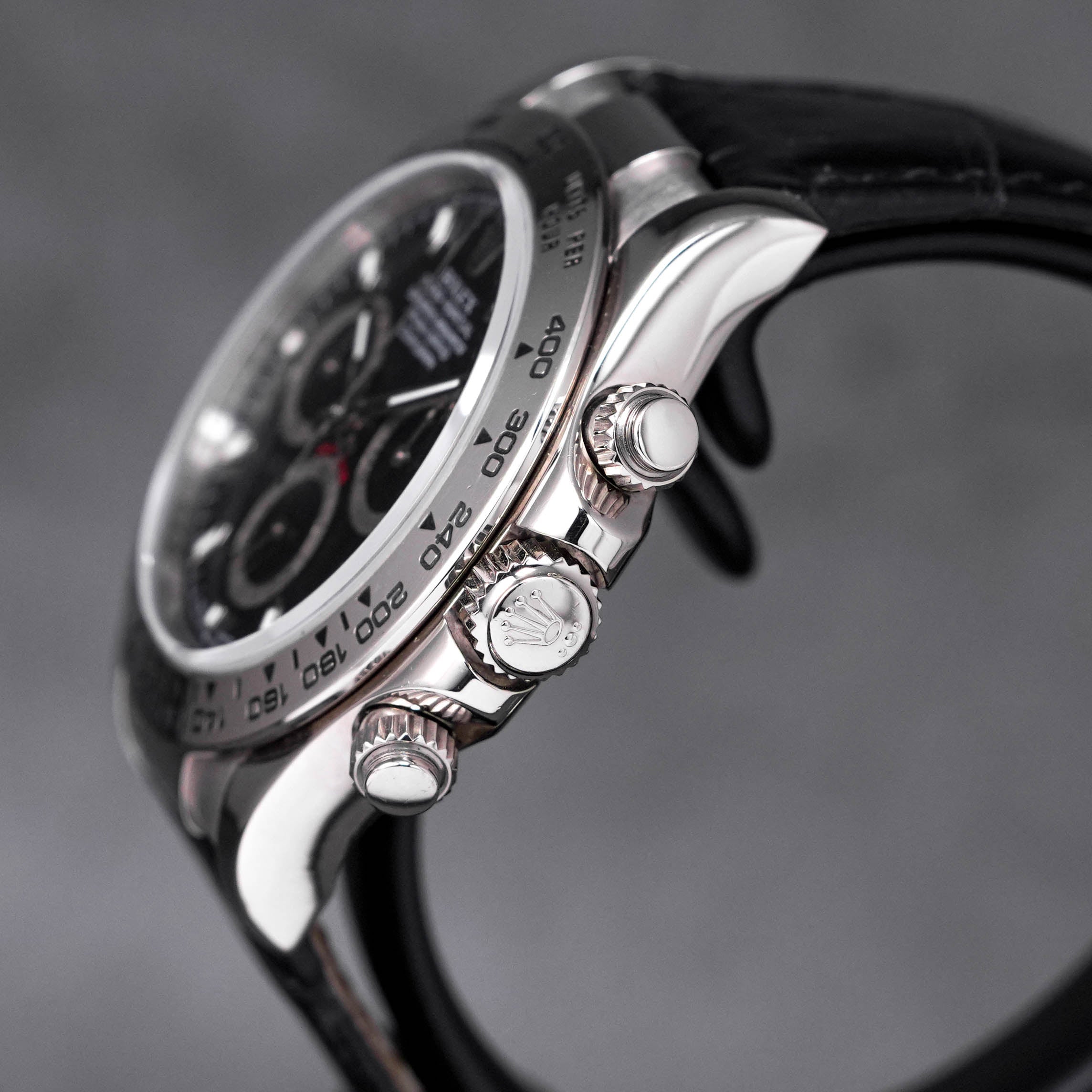 DAYTONA WHITEGOLD BLACK DIAL (CIRCA 2007, WATCH & BOX, NO PAPER)