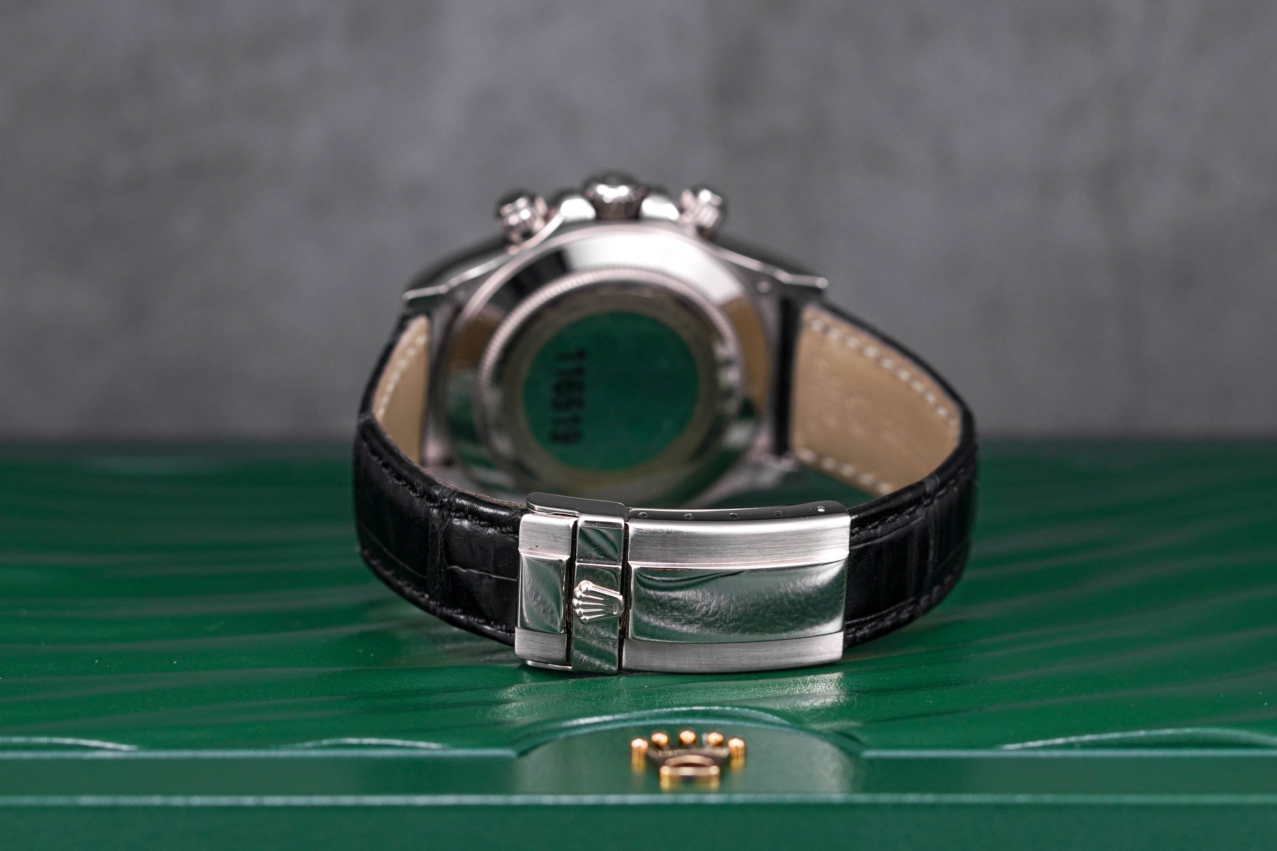 DAYTONA WHITEGOLD BLACK DIAL (CIRCA 2007, WATCH & BOX, NO PAPER)