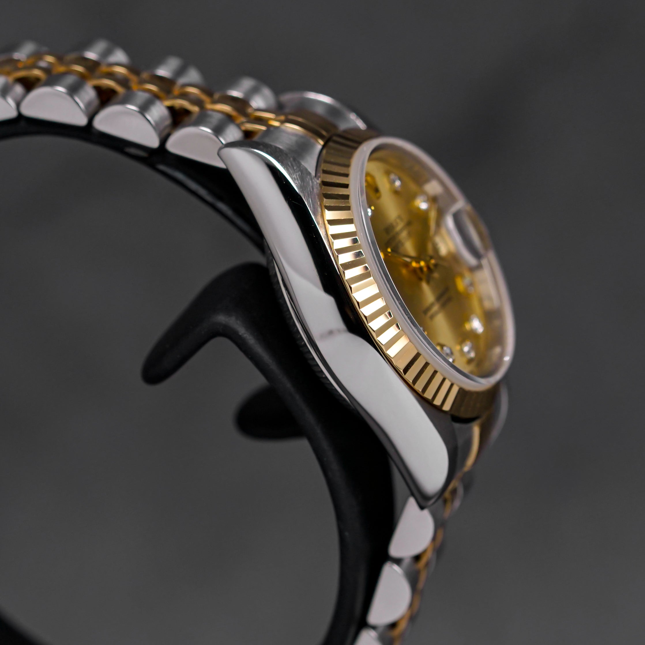 DATEJUST 26MM TWOTONE YELLOWGOLD CHAMPAGNE DIAMOND DIAL (2002)