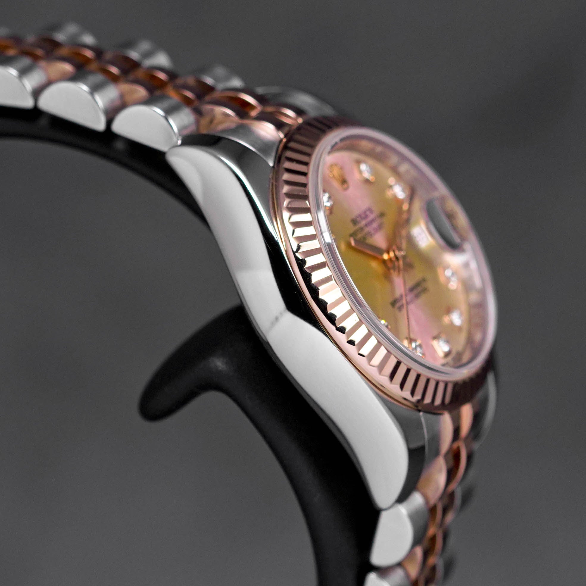 DATEJUST 26MM TWOTONE ROSEGOLD PINK DIAMOND DIAL (2013)