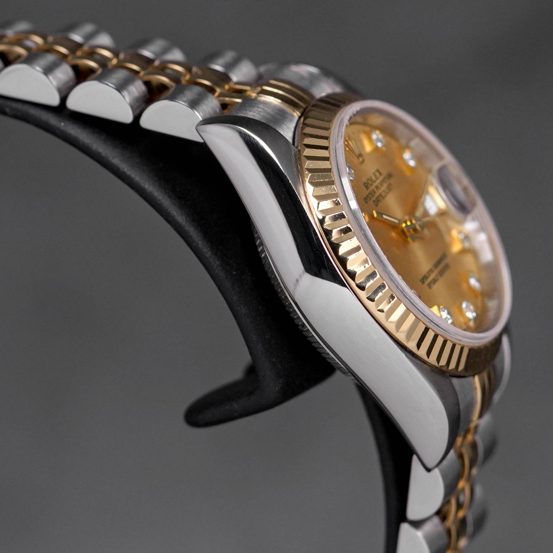 DATEJUST 26MM TWOTONE YELLOWGOLD CHAMPAGNE DIAMOND (WATCH ONLY)