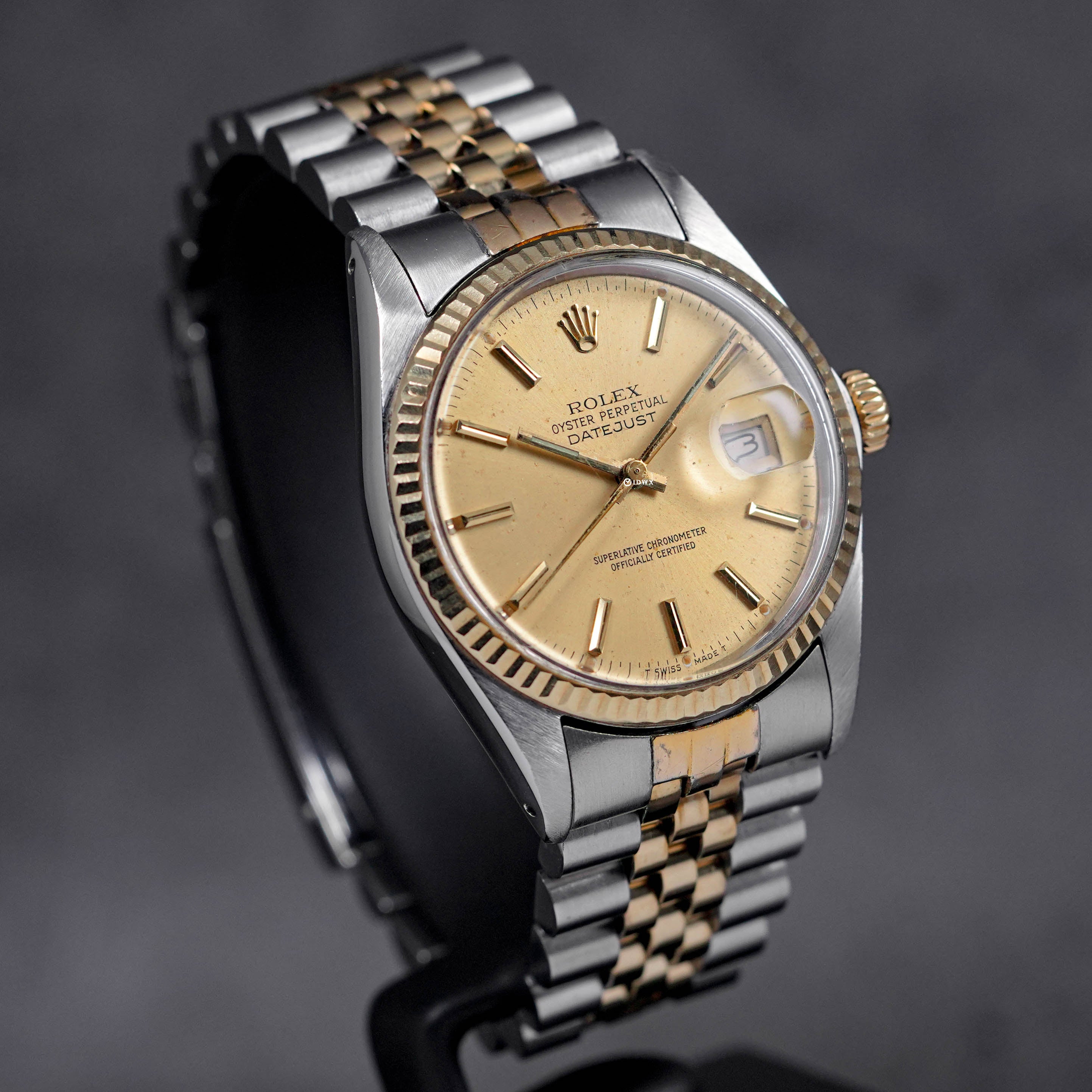 DATEJUST 36MM TWOTONE YELLOWGOLD CHAMPAGNE DIAL (WATCH ONLY)