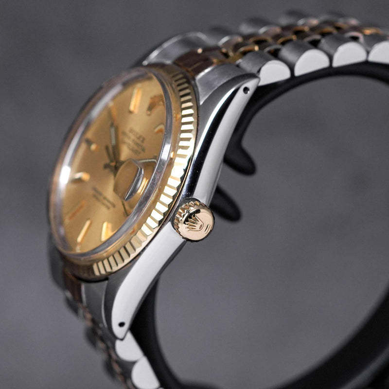 DATEJUST 36MM TWOTONE YELLOWGOLD CHAMPAGNE DIAL (WATCH ONLY)