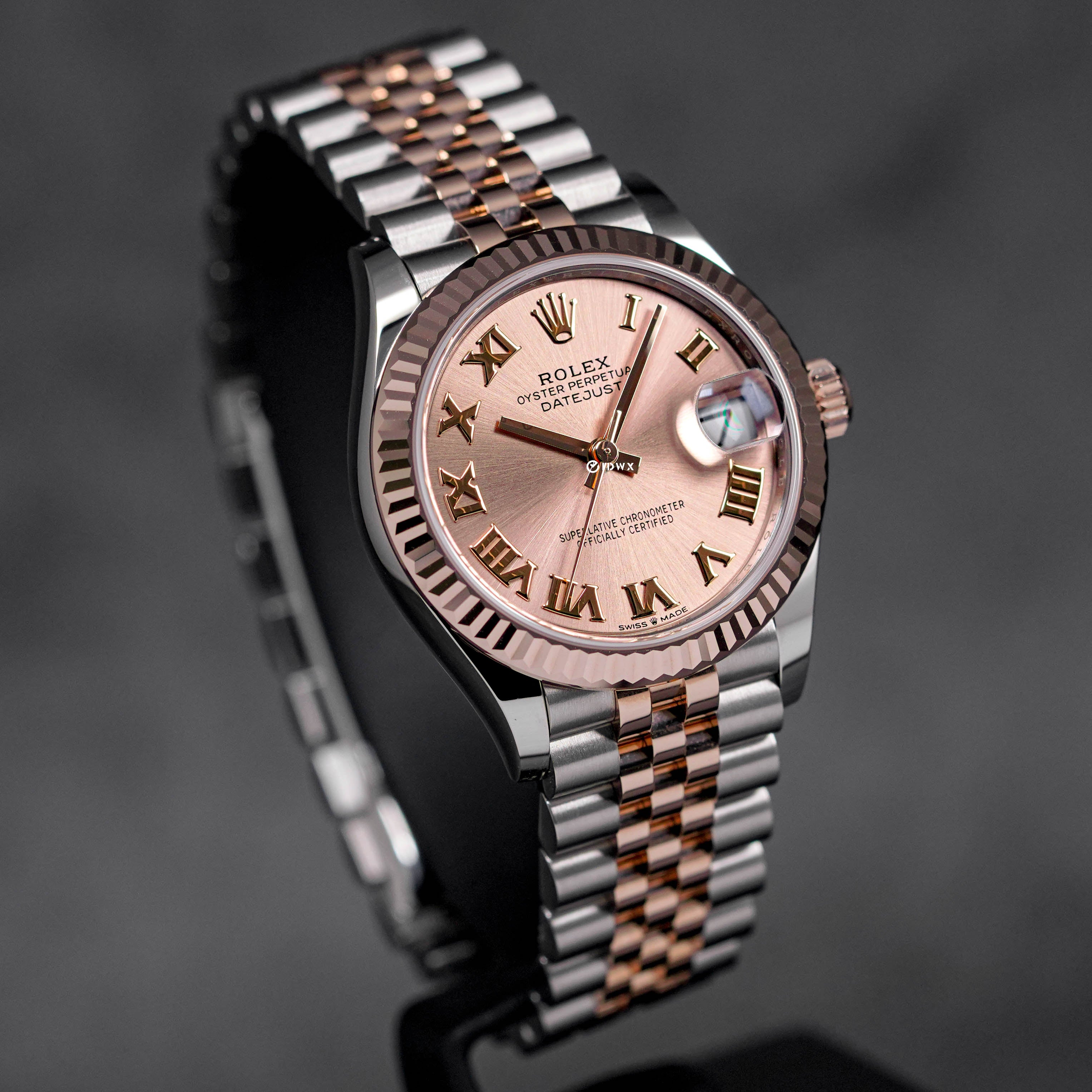DATEJUST 31MM TWOTONE ROSEGOLD SALMON ROMAN DIAL (2025)