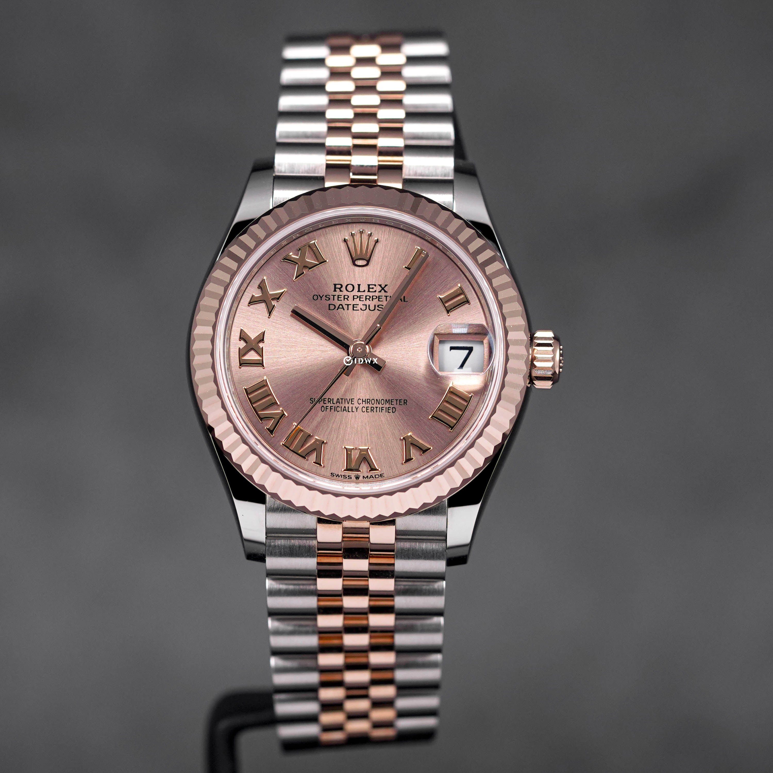DATEJUST 31MM TWOTONE ROSEGOLD SALMON ROMAN DIAL (2025)
