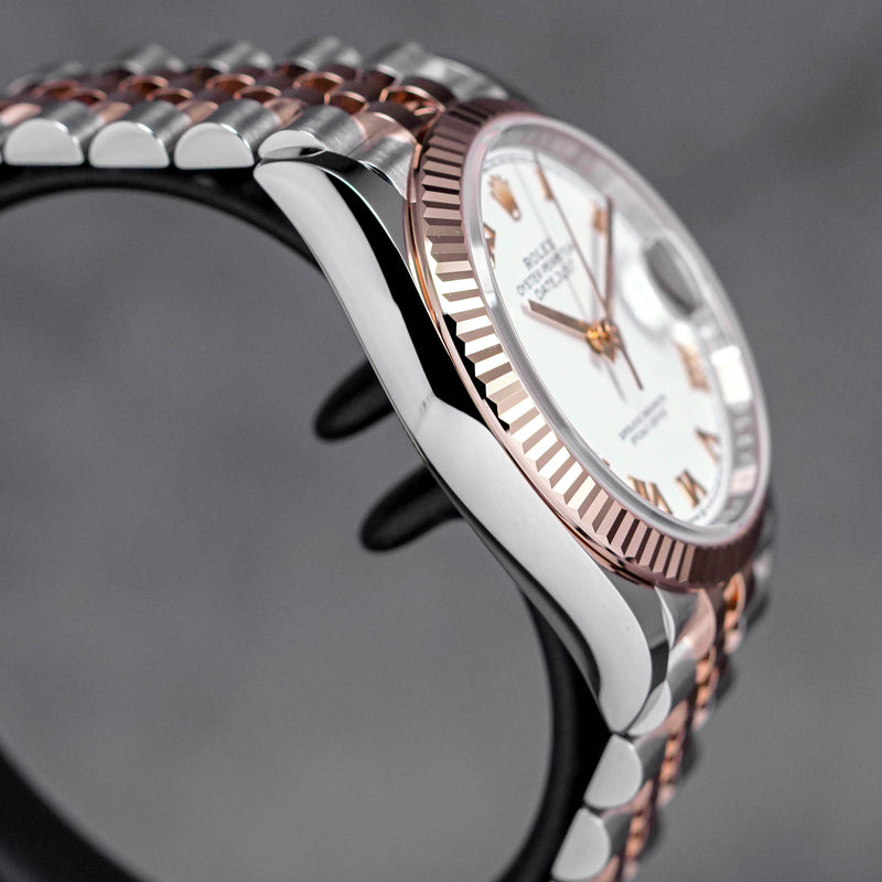DATEJUST 36MM TWOTONE ROSEGOLD WHITE ROMAN DIAL (2023)