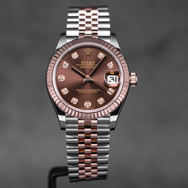 DATEJUST 31MM TWOTONE CHOCO DIAMOND DIAL (2023)