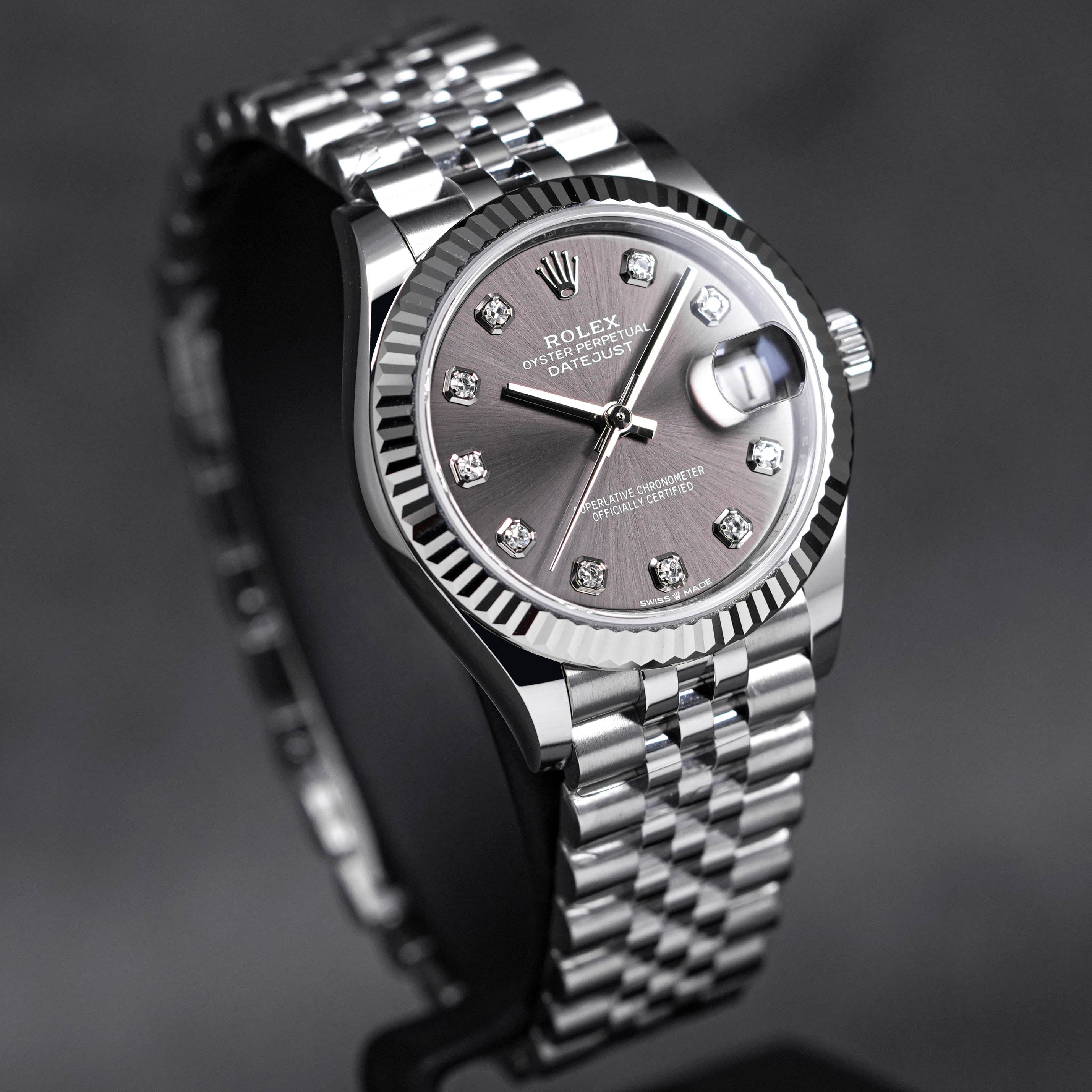 DATEJUST 31MM RHODIUM DIAMOND DIAL (2023)