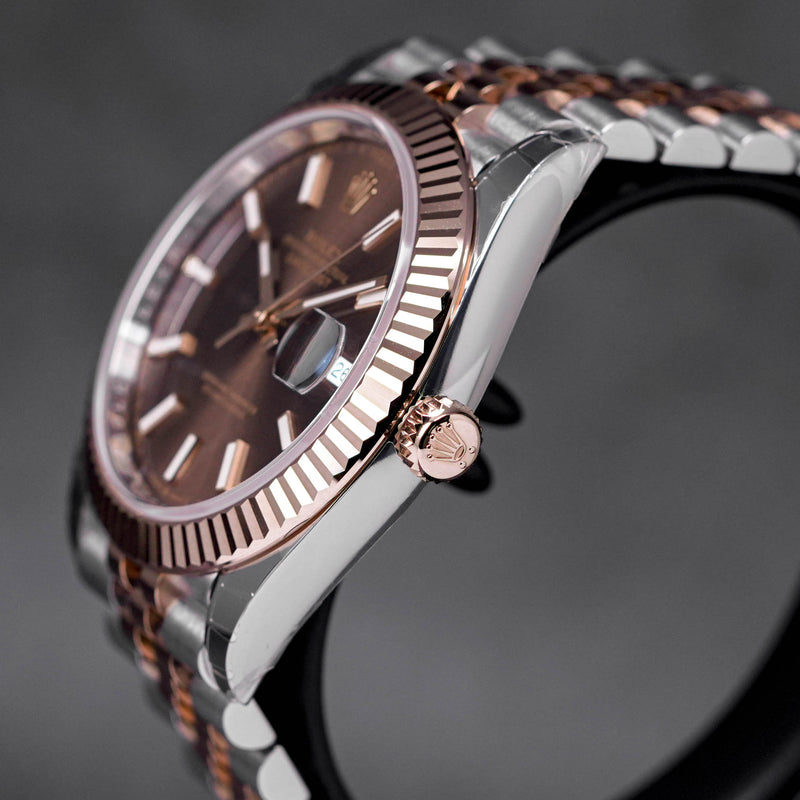DATEJUST 41MM TWOTONE ROSEGOLD CHOCO DIAL (2023)