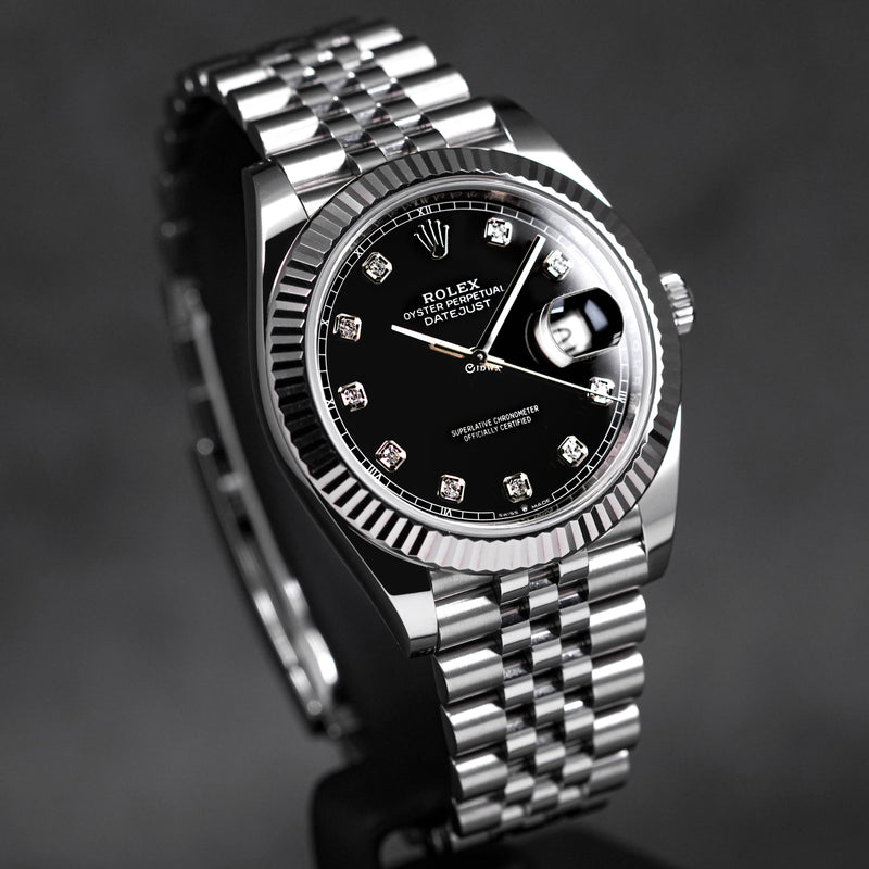 DATEJUST 41MM BLACK DIAMOND DIAL (2021)