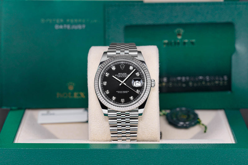 DATEJUST 41MM BLACK DIAMOND DIAL (2021)