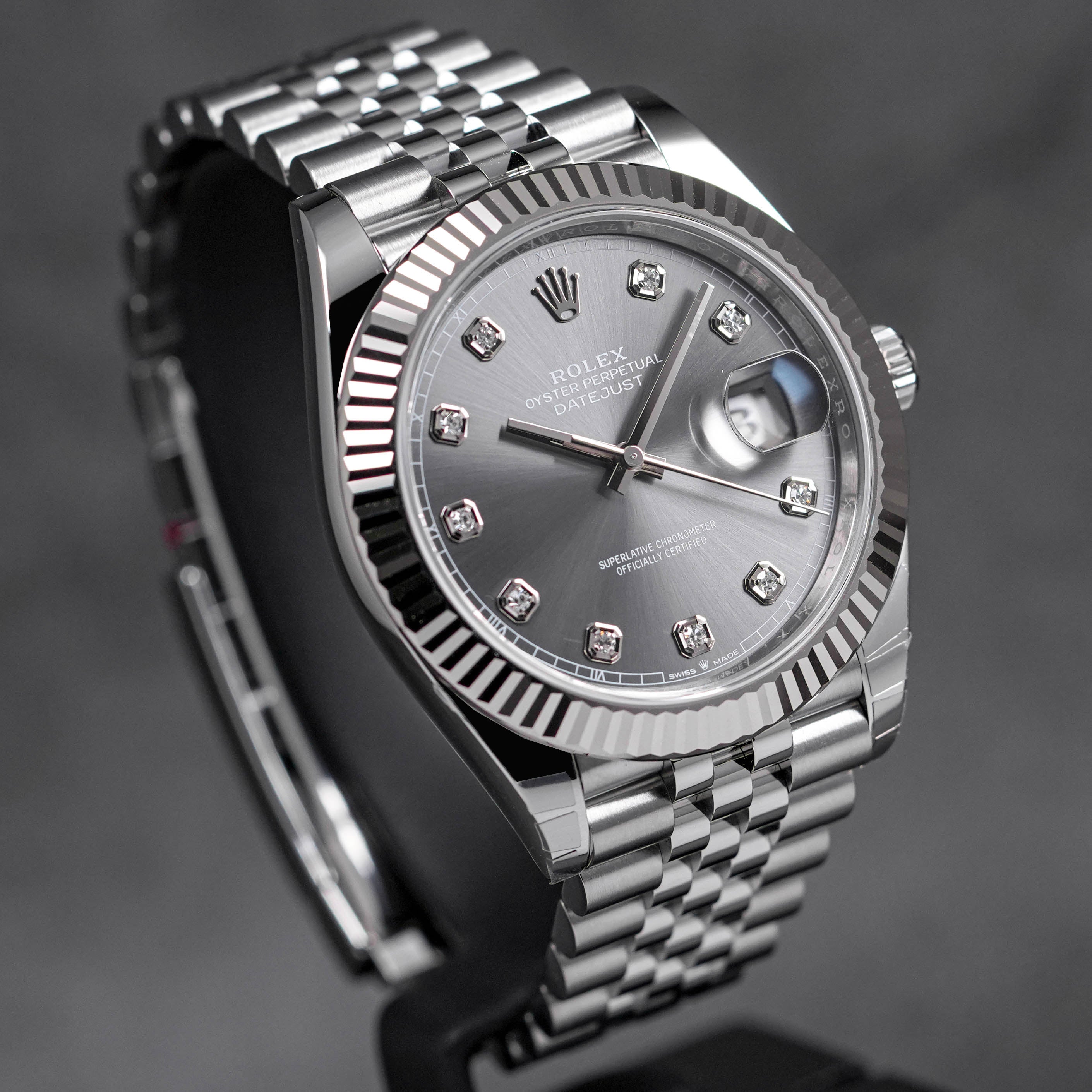 DATEJUST 41MM RHODIUM DIAMOND DIAL (2023)