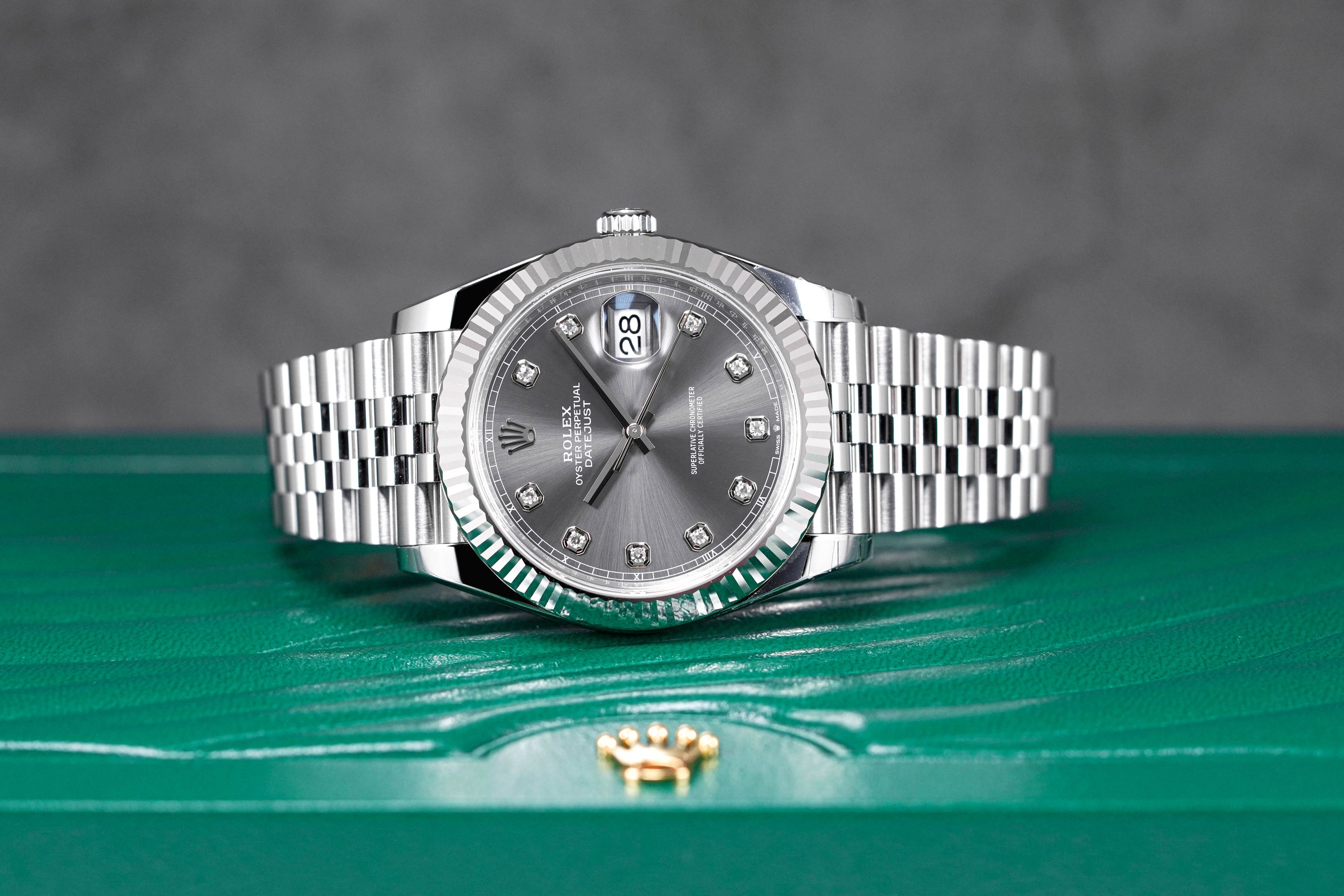 DATEJUST 41MM RHODIUM DIAMOND DIAL (2023)