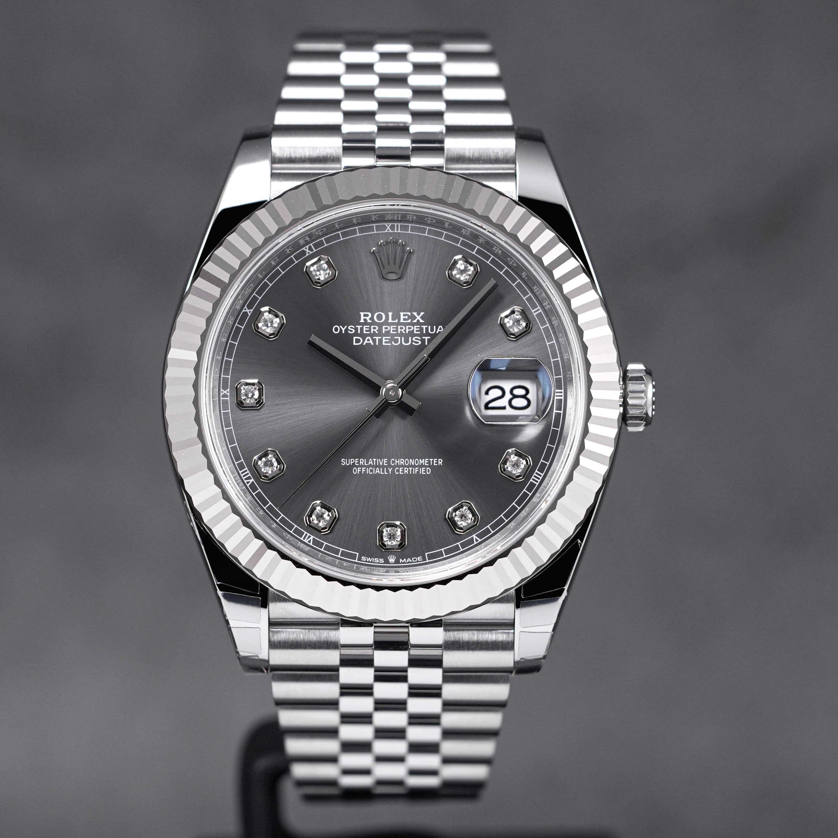 DATEJUST 41MM RHODIUM DIAMOND DIAL (2023)