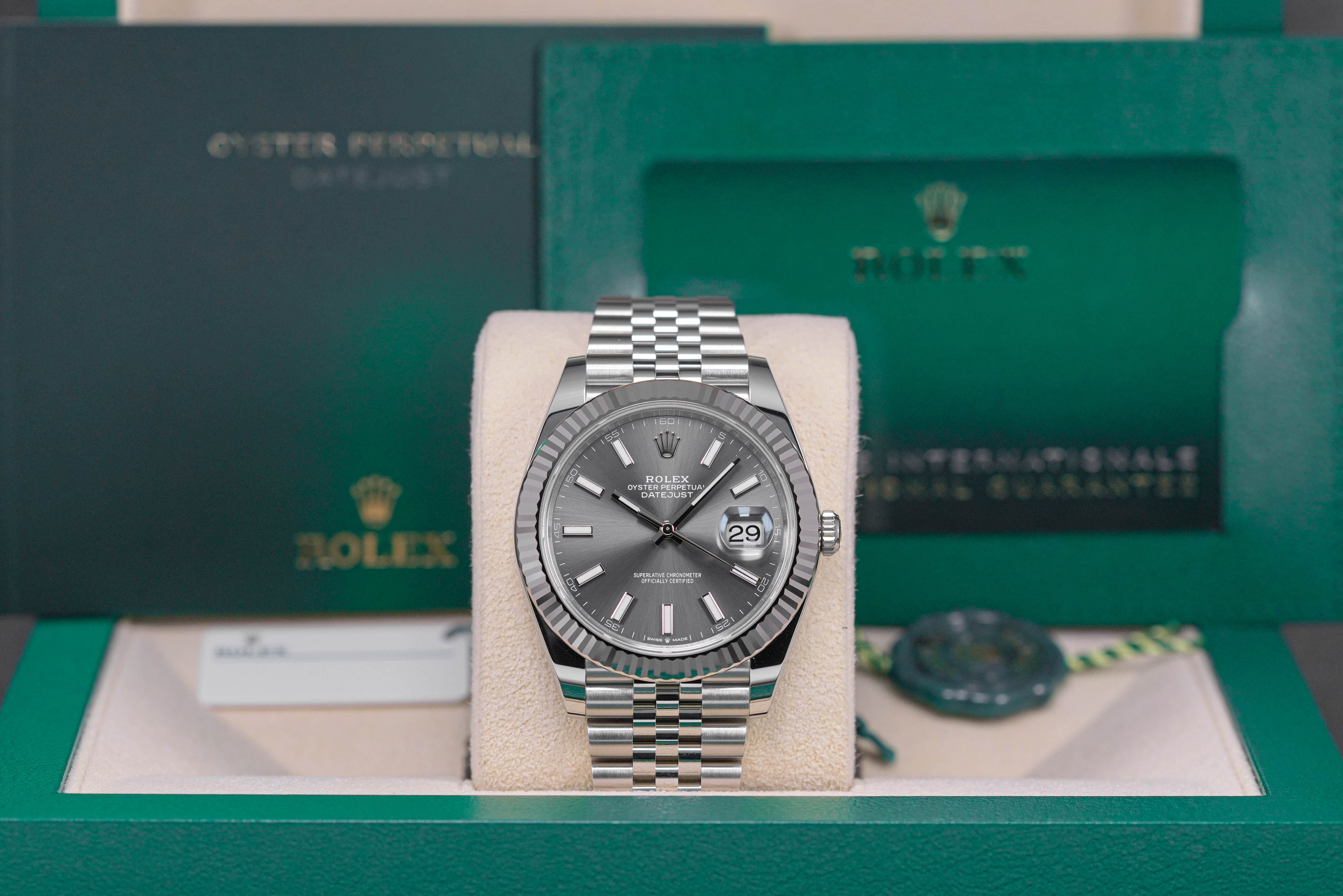 DATEJUST 41MM RHODIUM DIAL (2023)