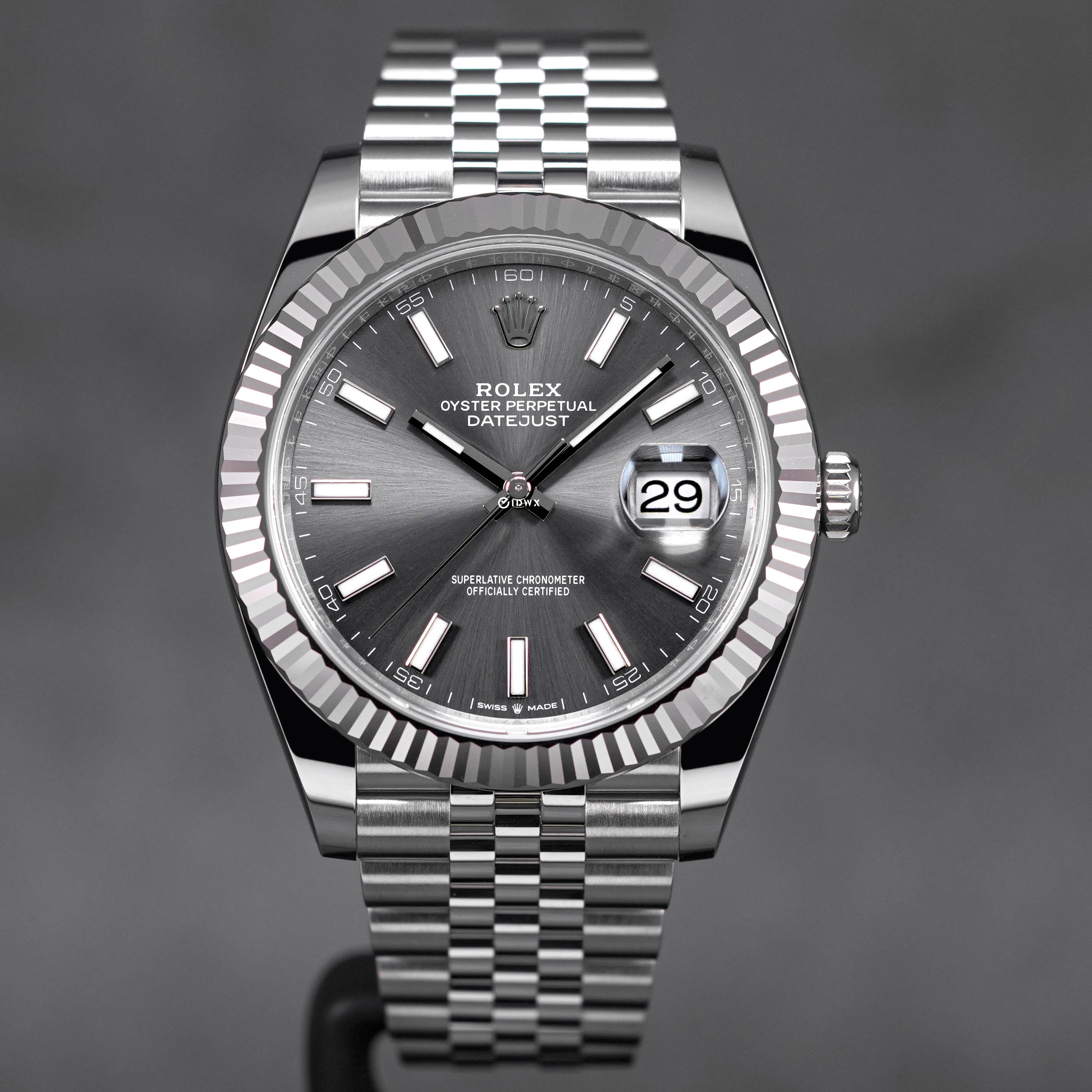 DATEJUST 41MM RHODIUM DIAL (2023)