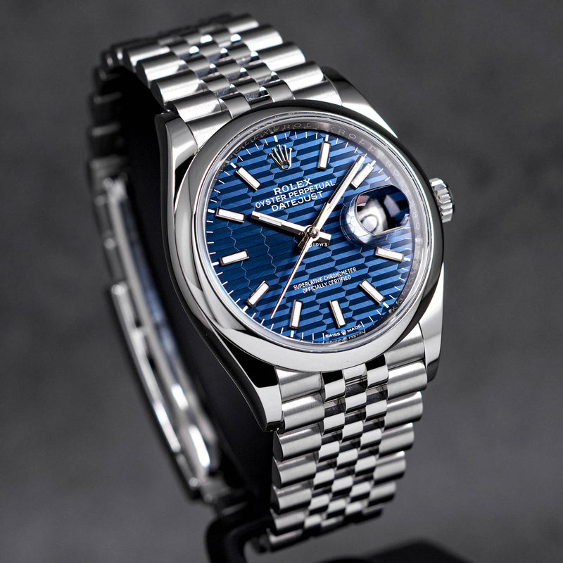 DATEJUST 36MM BLUE FLUTED DIAL (2021)