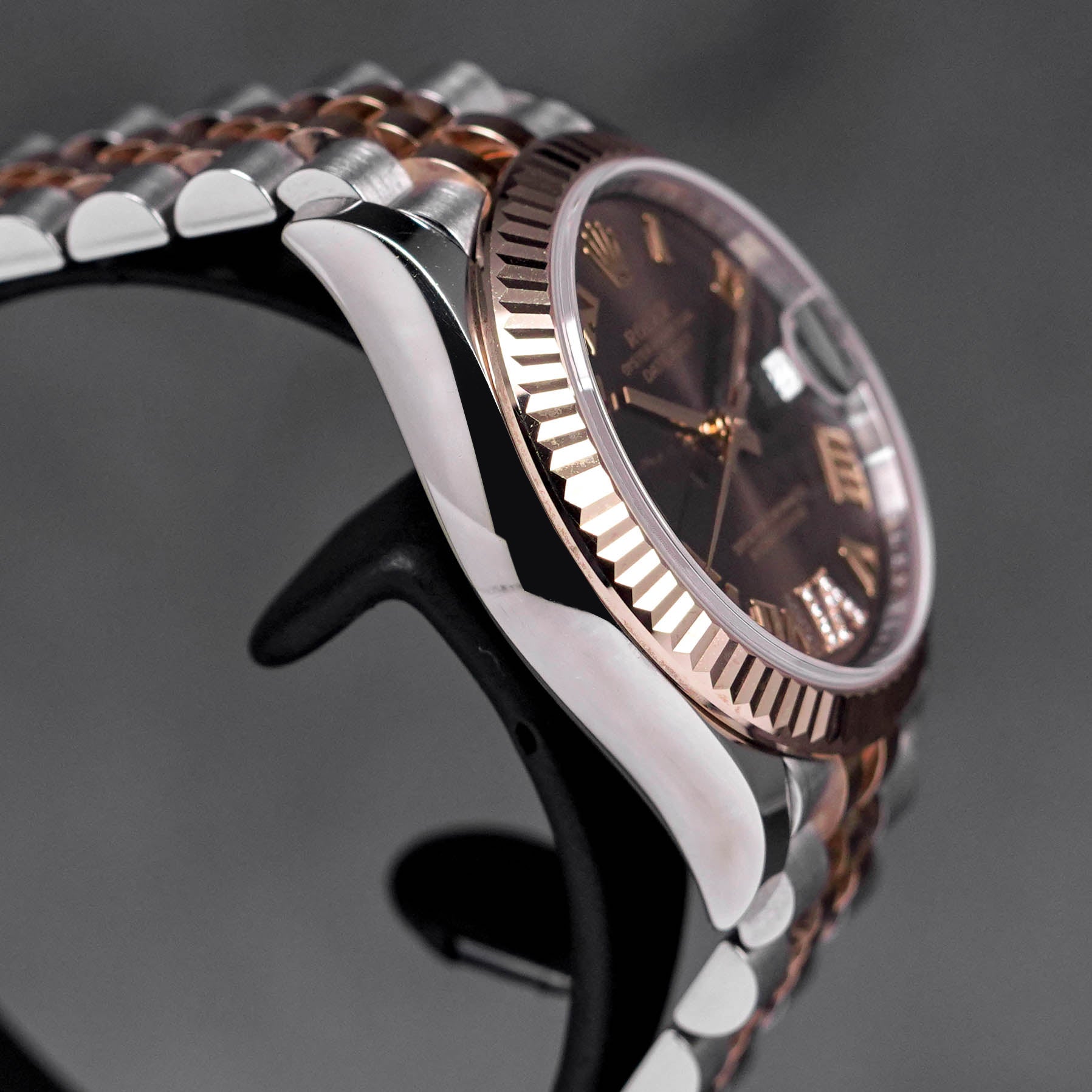 DATEJUST 31MM CHOCO ROMAN DIAL DIAMOND ON VI (2019)