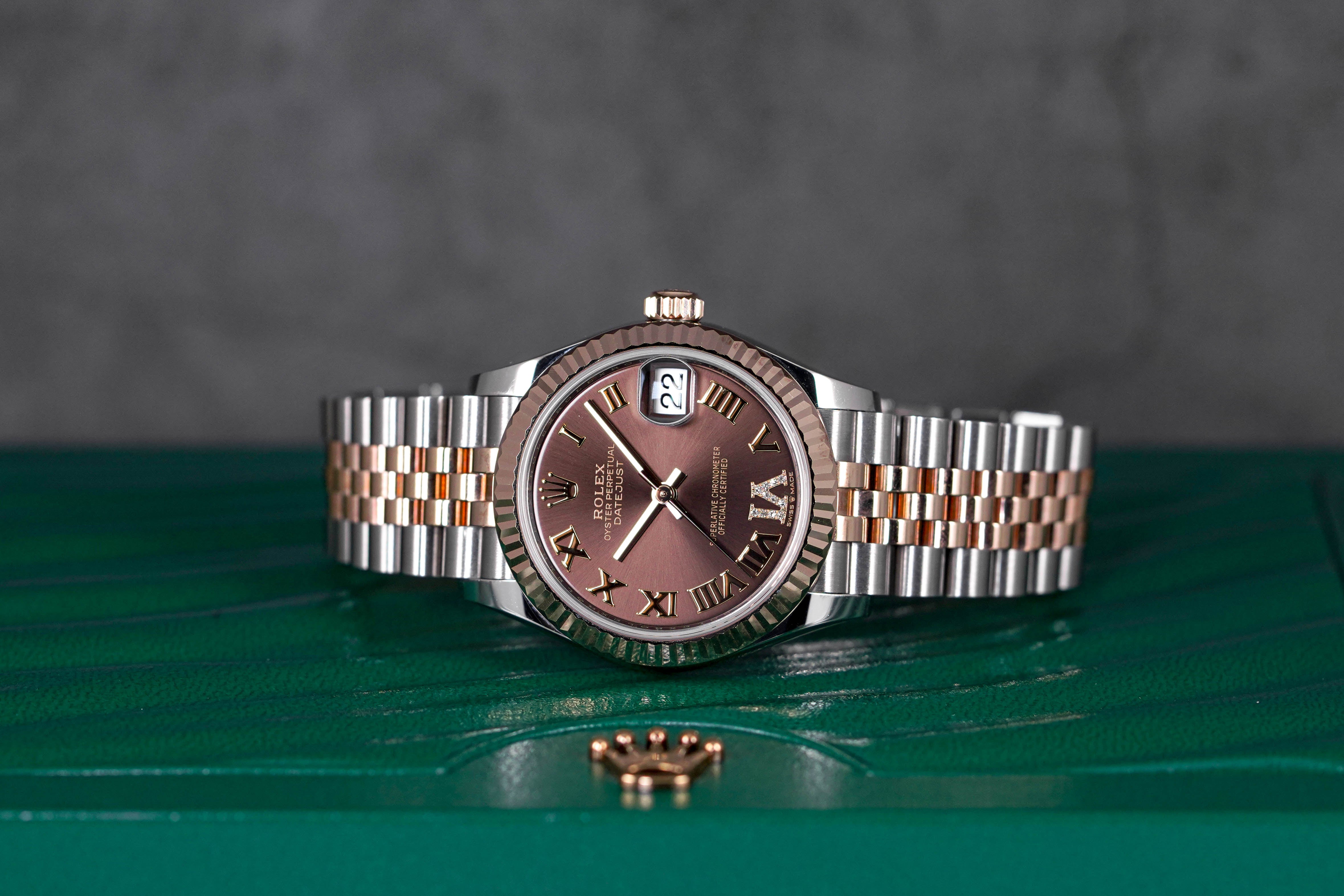 DATEJUST 31MM CHOCO ROMAN DIAL DIAMOND ON VI (2019)