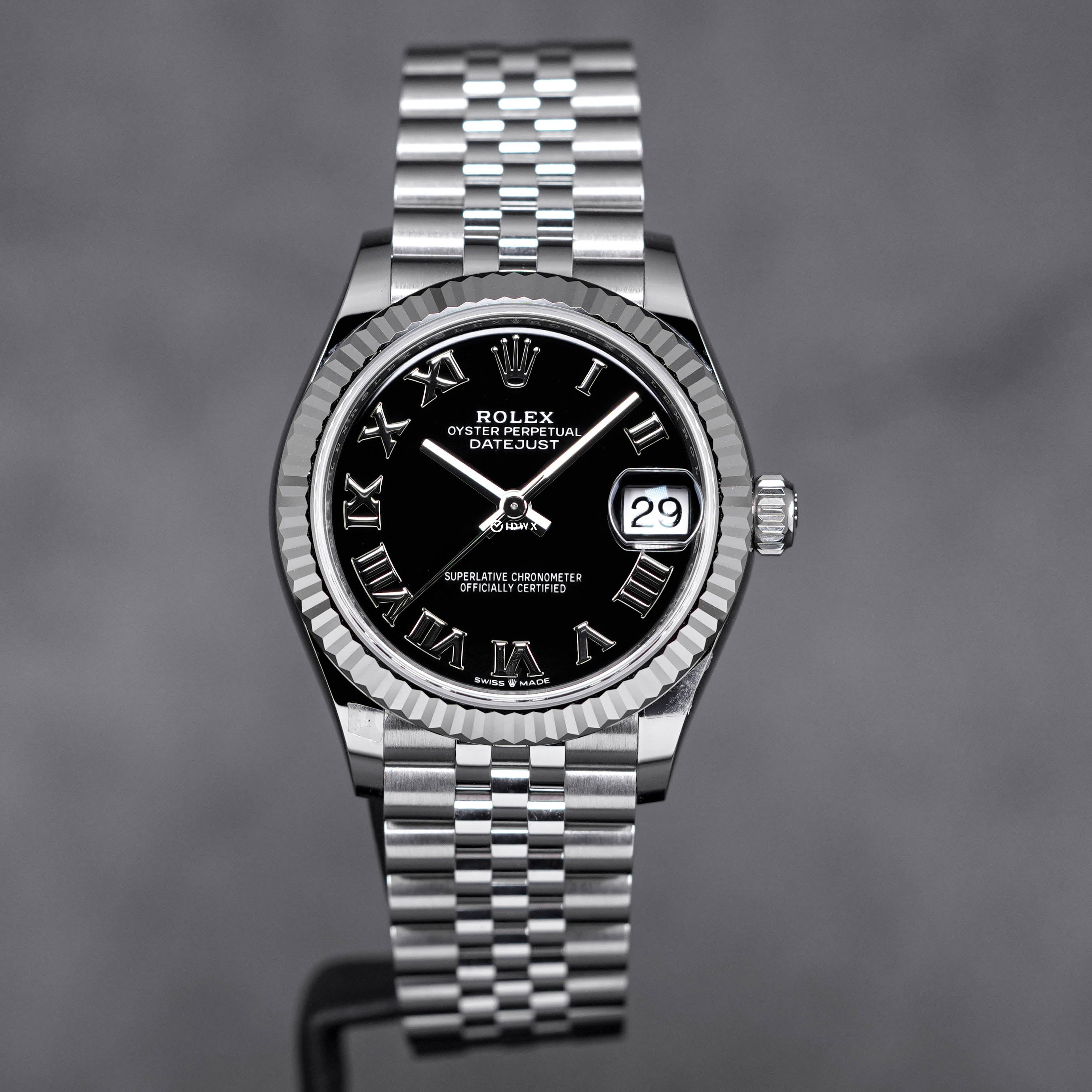 DATEJUST 31MM BLACK ROMAN DIAL (2026)