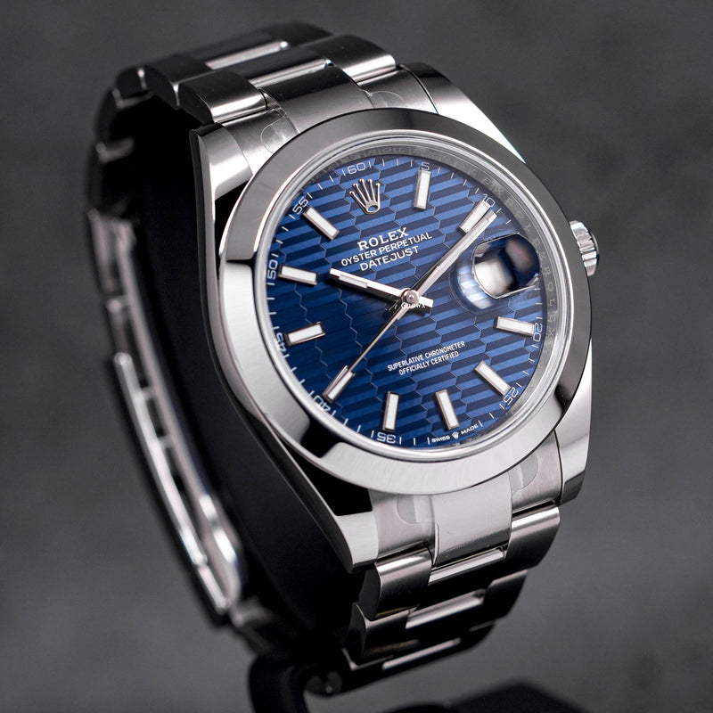 DATEJUST 41MM BLUE FLUTED DIAL (2023)