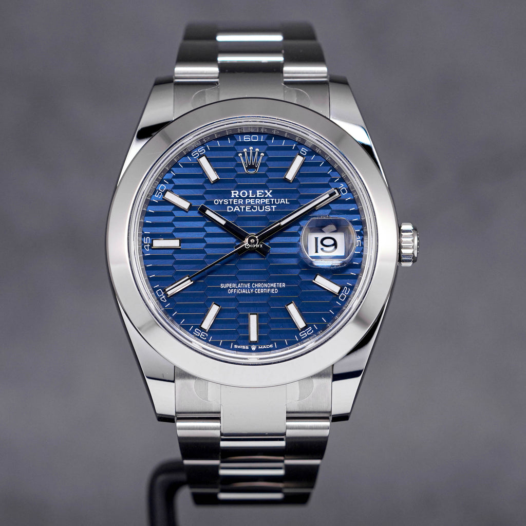 Blue best sale datejust 41mm