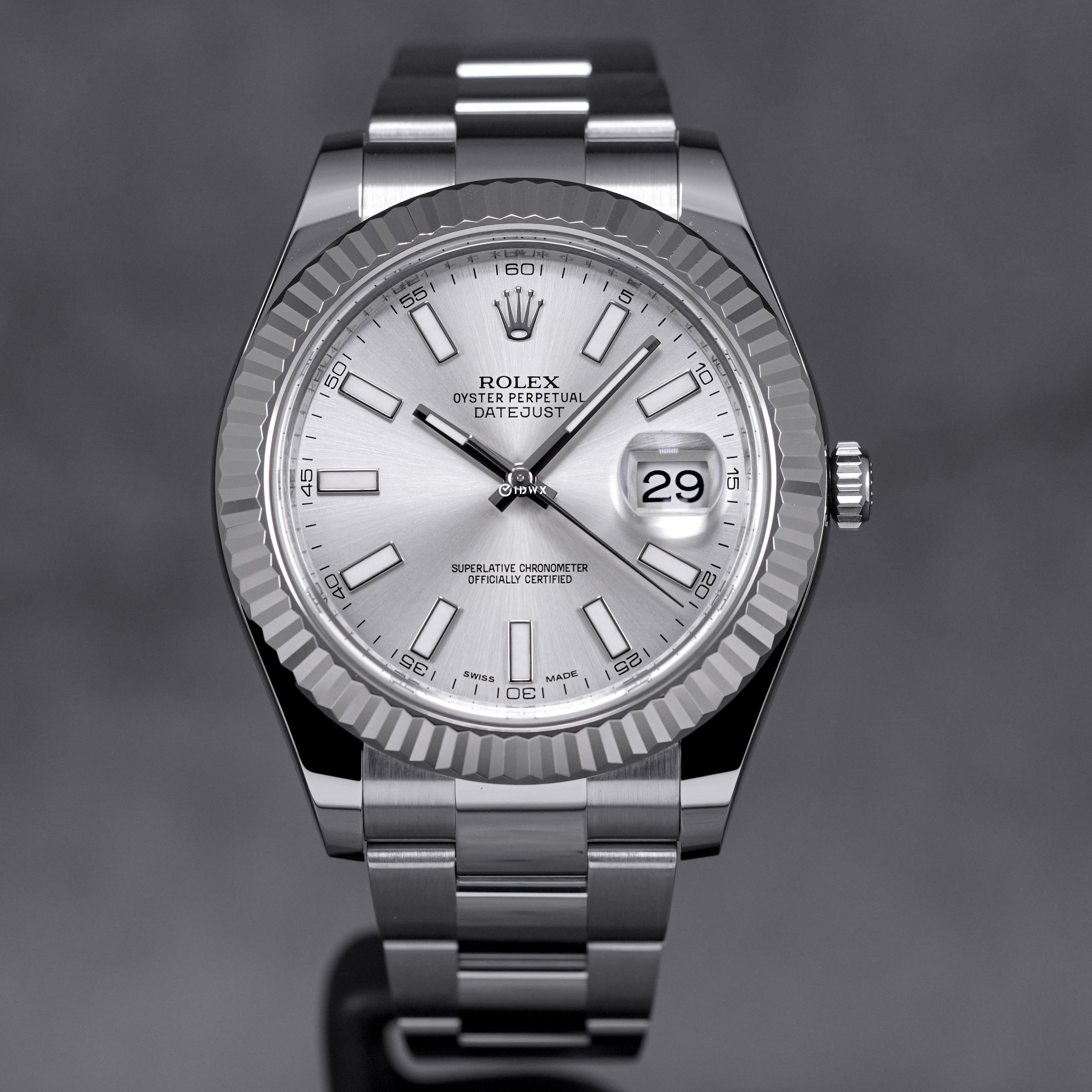 Rolex datejust ii silver on sale dial