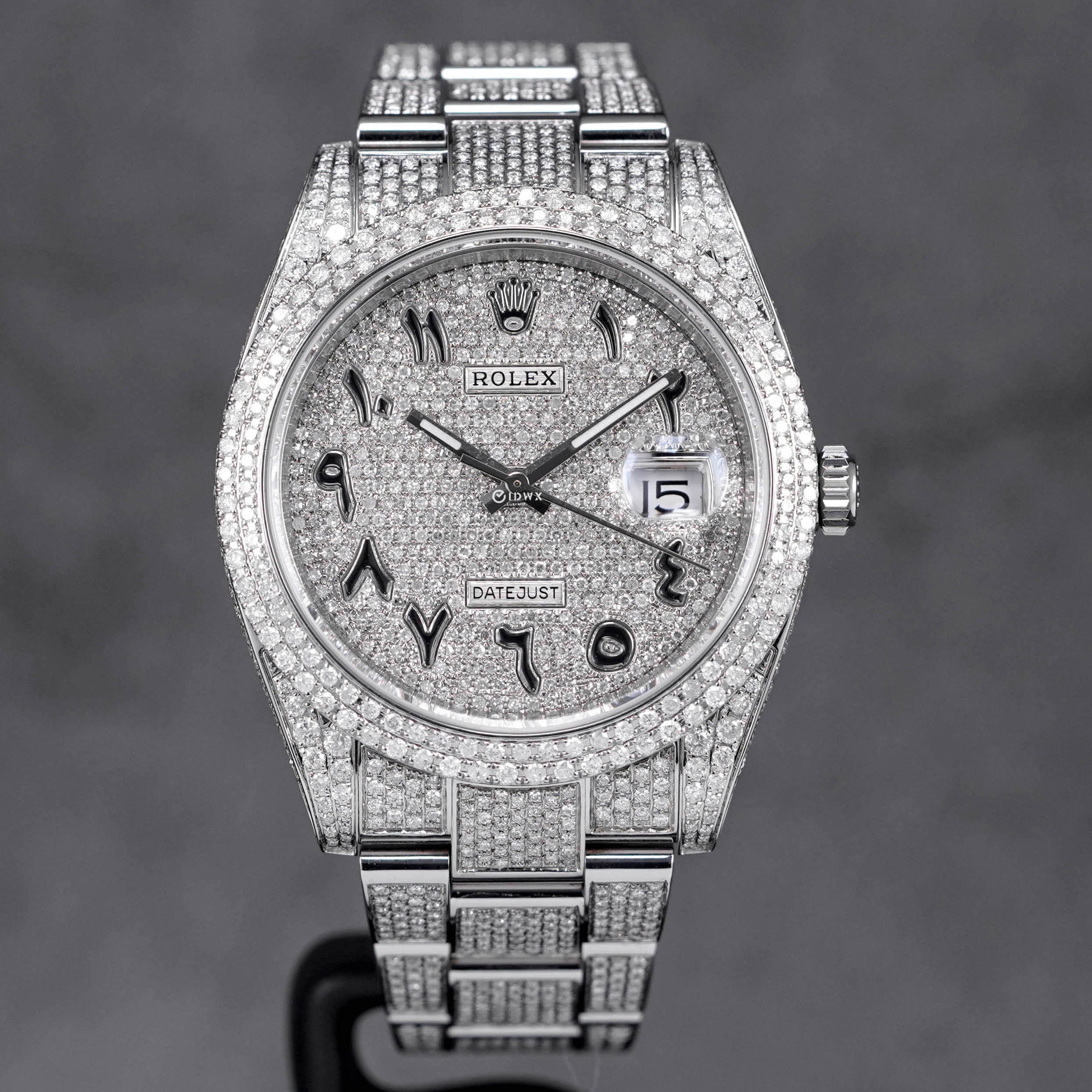 DATEJUST II CUSTOM PAVED DIAMOND SET ARABIC DIAL (2020)