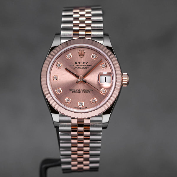 DATEJUST 31MM TWOTONE ROSEGOLD PINK DIAMOND DIAL (2023)