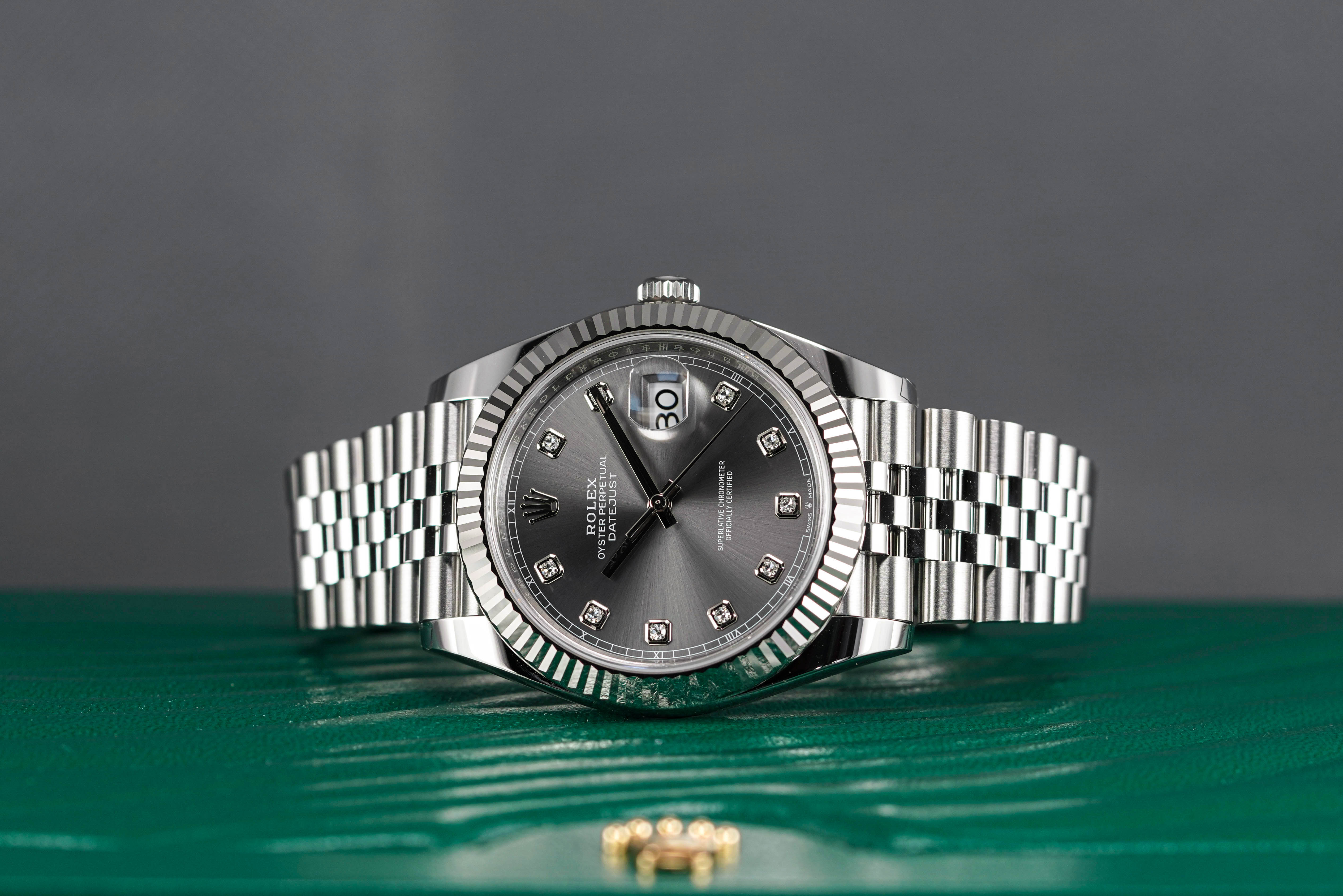 DATEJUST 41MM RHODIUM DIAMOND DIAL (2023)