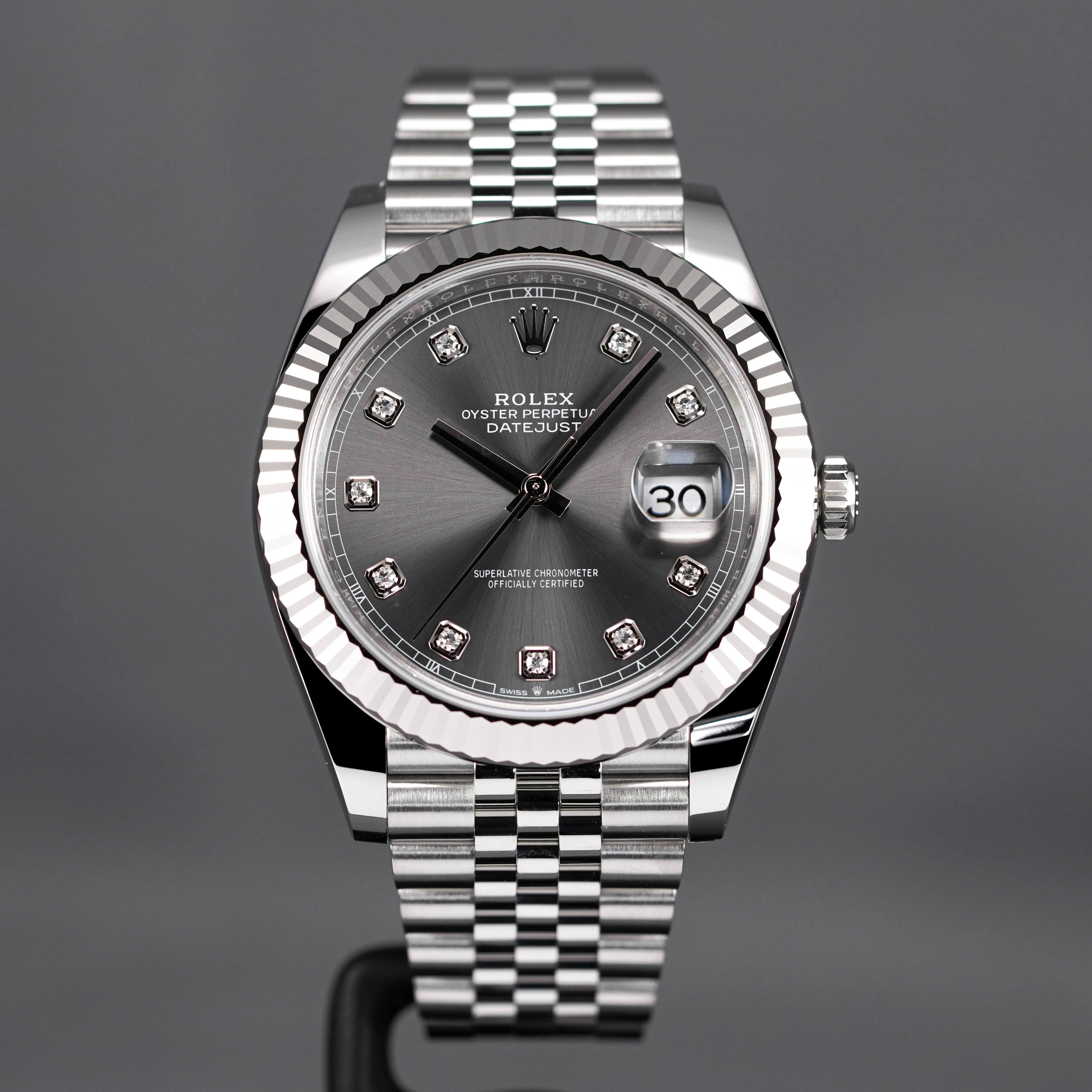 DATEJUST 41MM RHODIUM DIAMOND DIAL (2023)