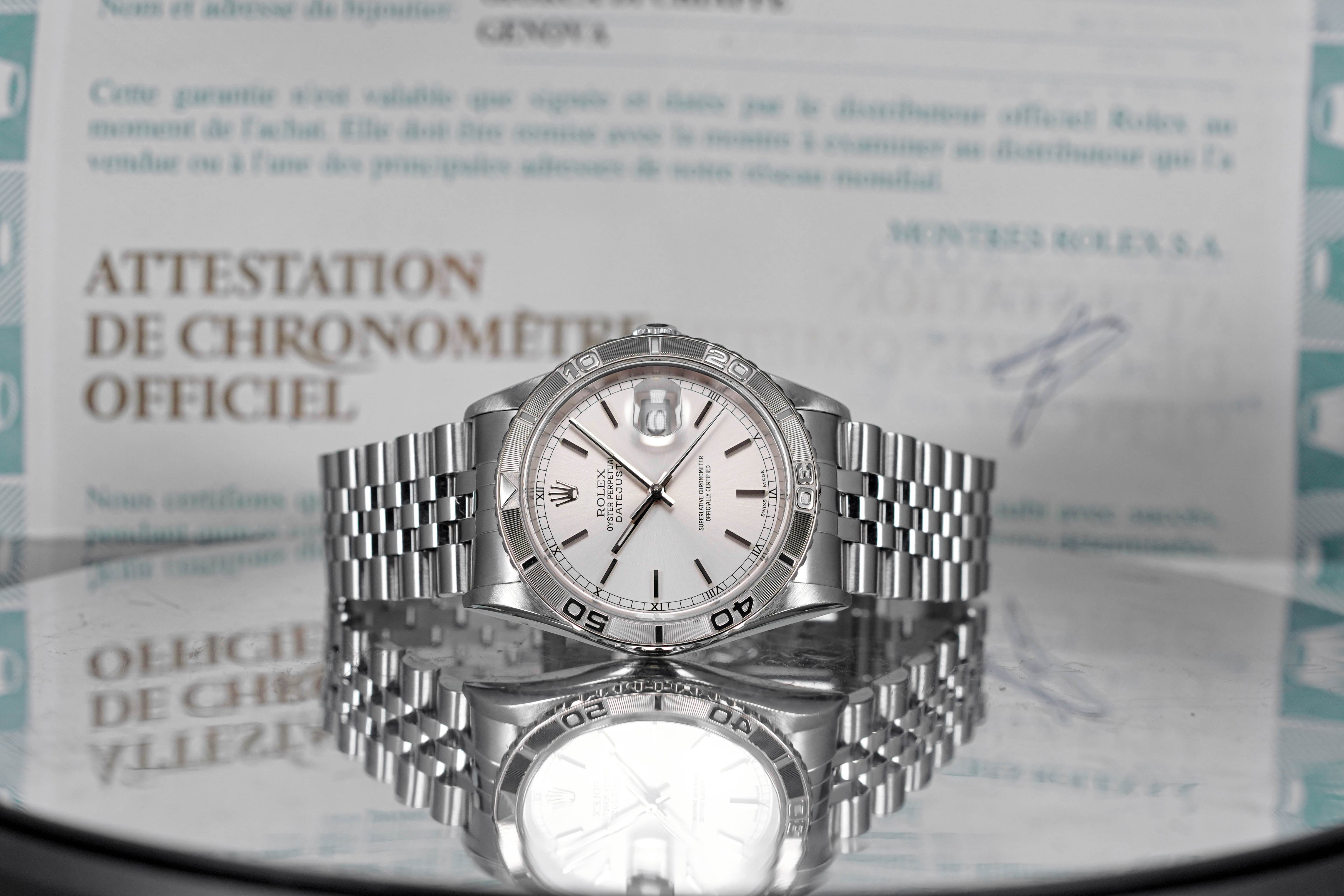 DATEJUST 36MM TURN-O-GRAPH SILVER DIAL (2001)